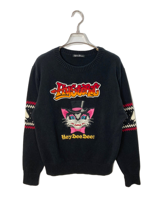[Pre-owned] Hysteric Glamour Embroidered Crew Neck Knit / Hysteric Glamour / 01171NS05 01171NS05