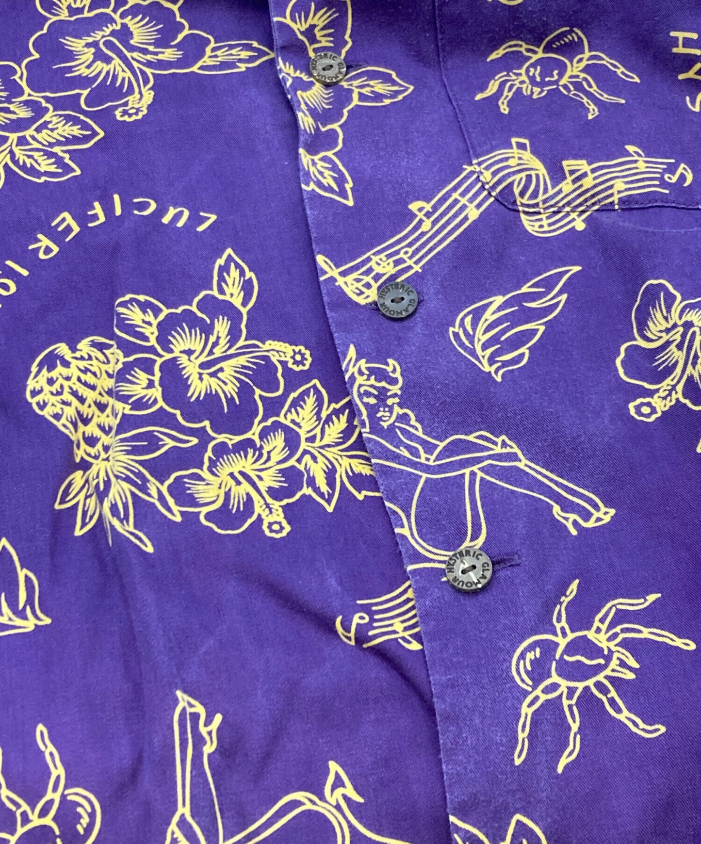 [Pre-owned] Hysteric Glamour Open collar shirt / Hysteric Glamour / 02191AH04 02191AH04