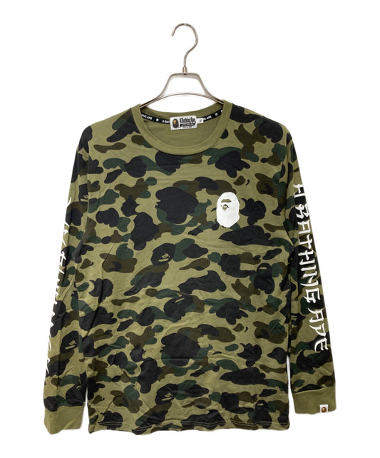 [Pre-owned] A BATHING APE Camouflage Long Sleeve Cut and Sewn / Abasing Ape / 001LTF801001X 001ltf801001x