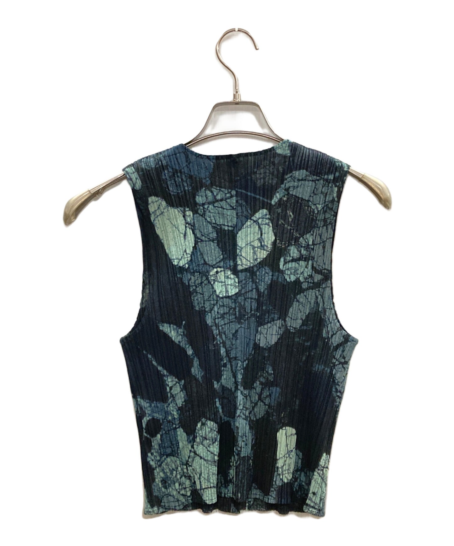 [Pre-owned] PLEATS PLEASE Marble Transfer Print Blouse/Pleated Pleats/PP74-JE358 PP74-JE358