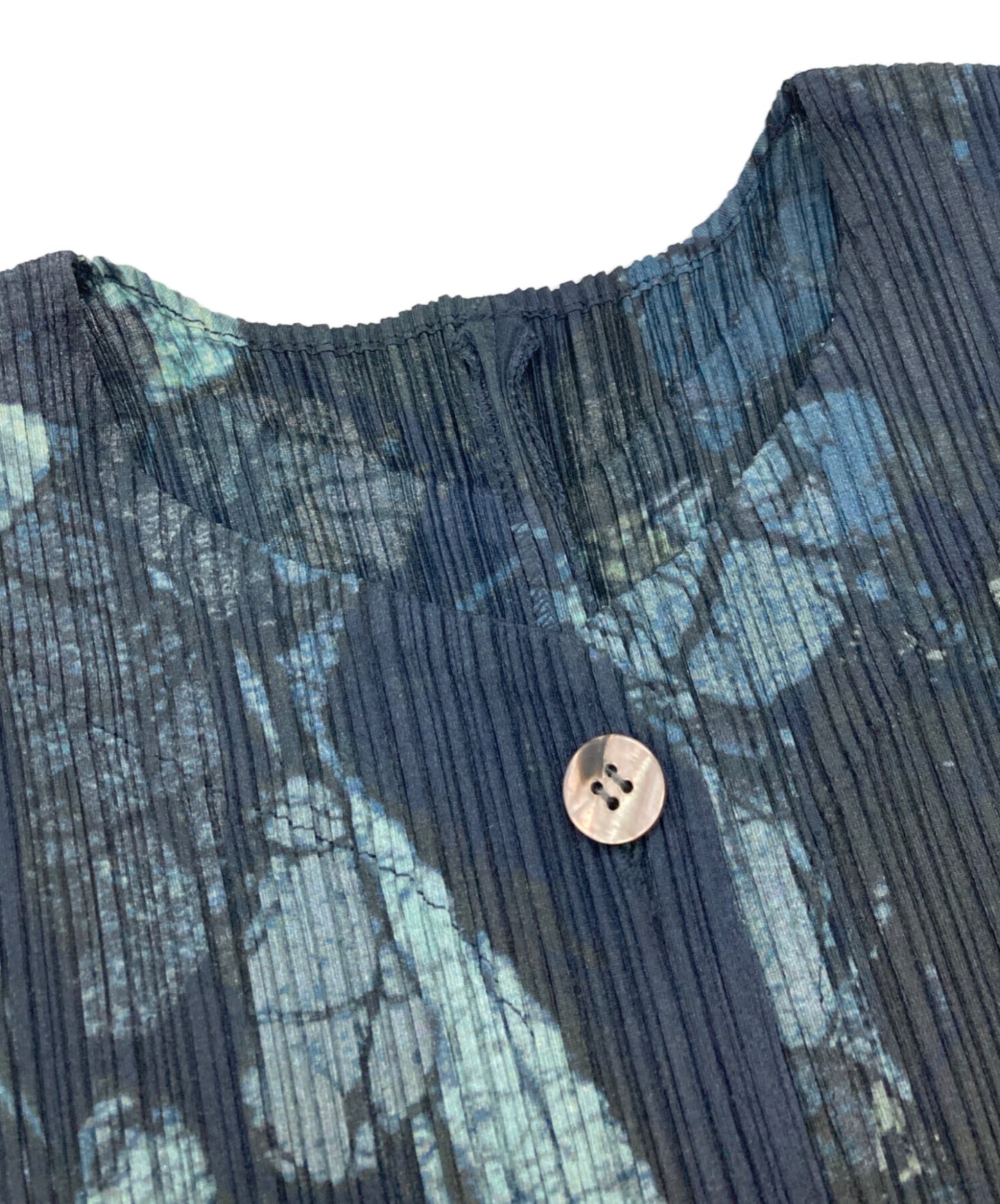 [Pre-owned] PLEATS PLEASE Marble Transfer Print Blouse/Pleated Pleats/PP74-JE358 PP74-JE358