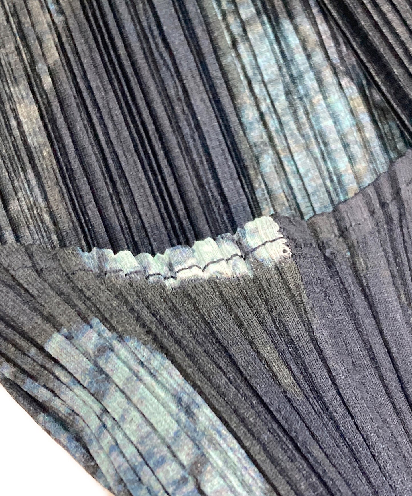 [Pre-owned] PLEATS PLEASE Marble Transfer Print Blouse/Pleated Pleats/PP74-JE358 PP74-JE358