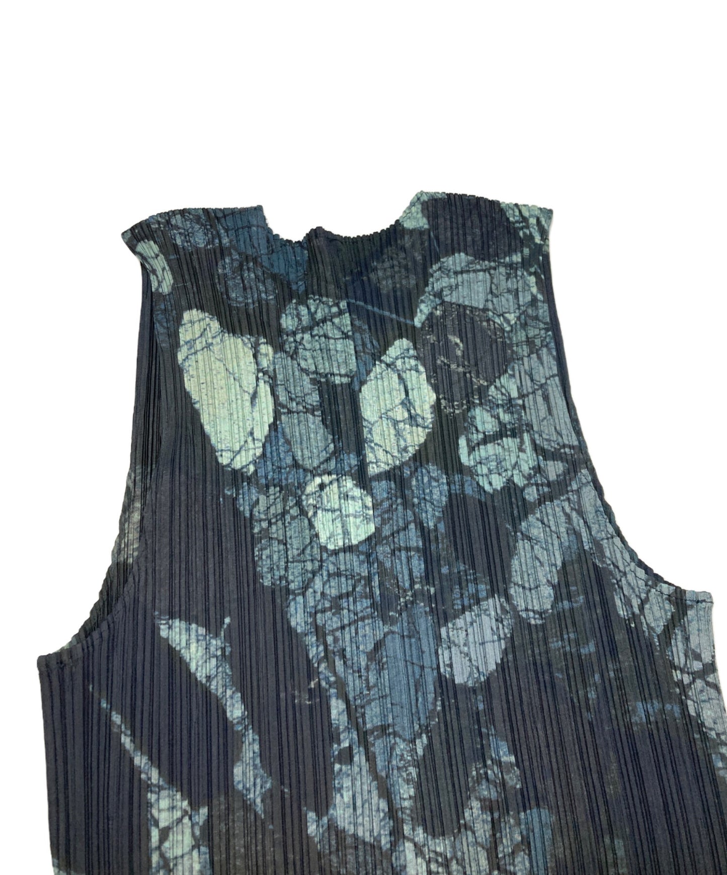 [Pre-owned] PLEATS PLEASE Marble Transfer Print Blouse/Pleated Pleats/PP74-JE358 PP74-JE358