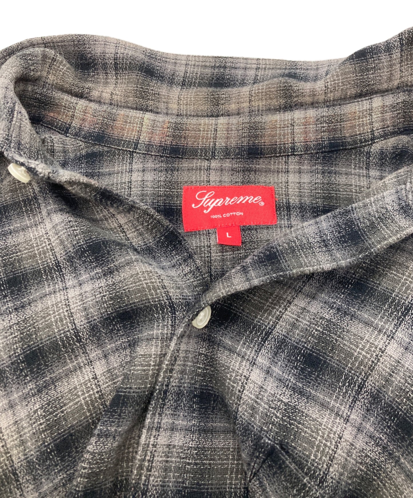 [Pre-owned] SUPREME Plaid S/S Shirt Supreme