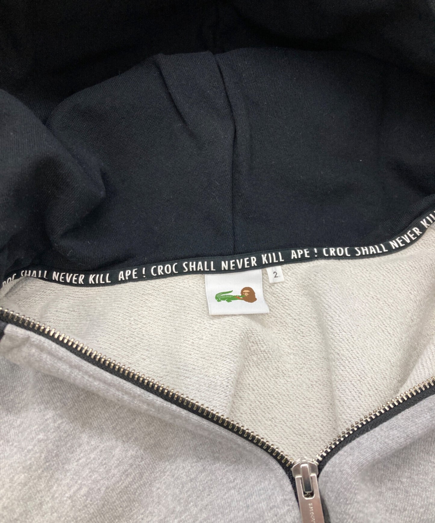 [Pre-owned] A BATHING APE CROCODILE FULL-ZIP HOODIE SH905P