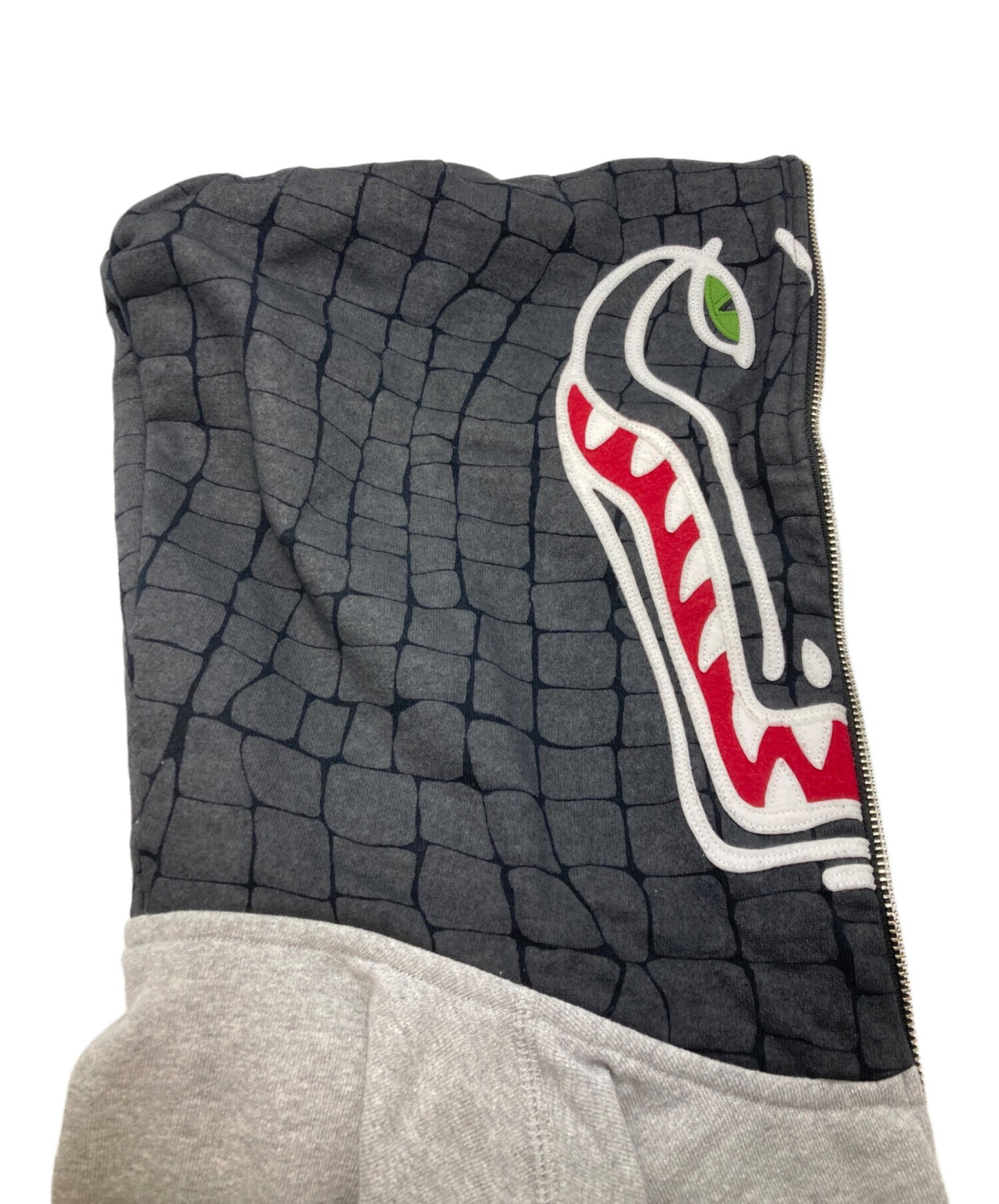 [Pre-owned] A BATHING APE CROCODILE FULL-ZIP HOODIE SH905P