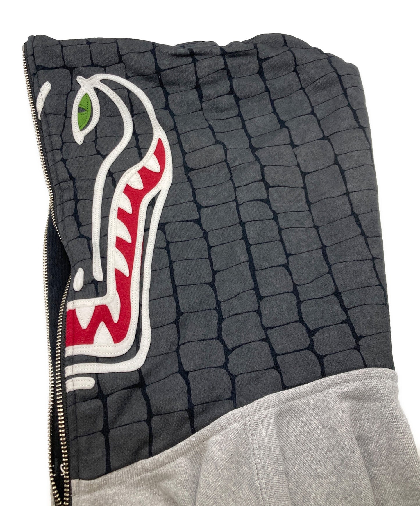 [Pre-owned] A BATHING APE CROCODILE FULL-ZIP HOODIE SH905P