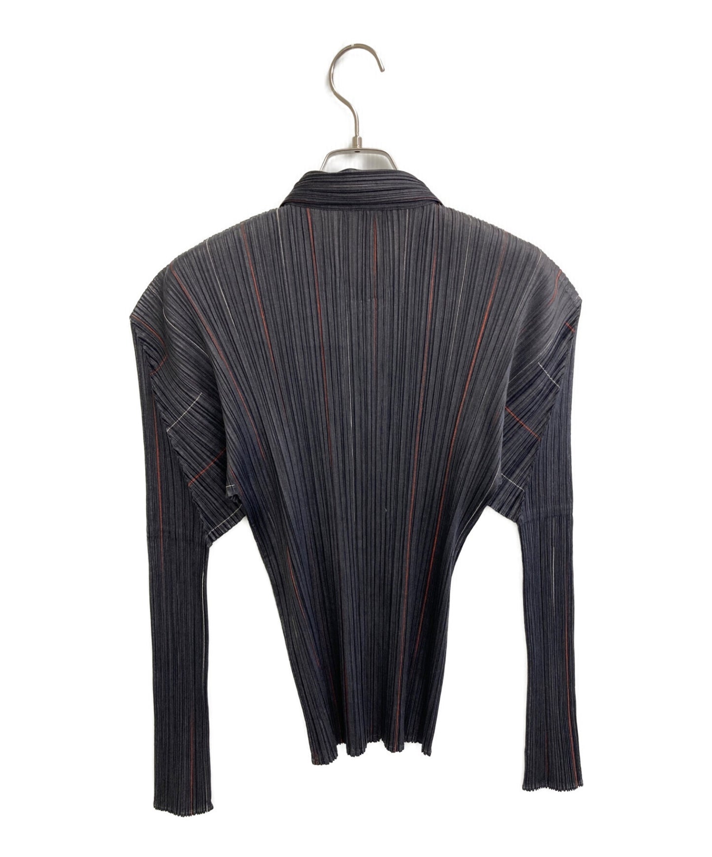 [Pre-owned] PLEATS PLEASE striped pleated shirt PP14-JJ795