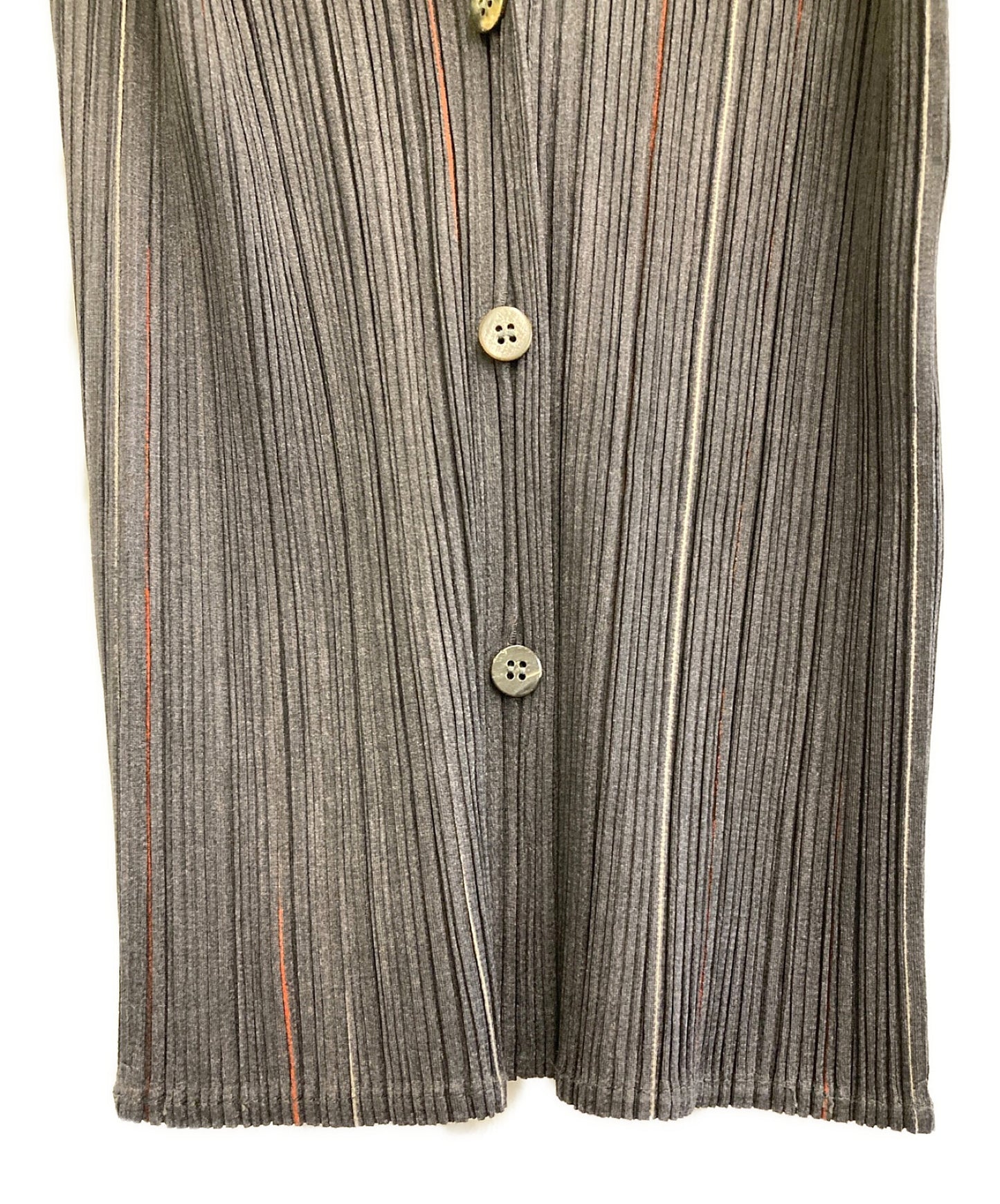 [Pre-owned] PLEATS PLEASE striped pleated shirt PP14-JJ795