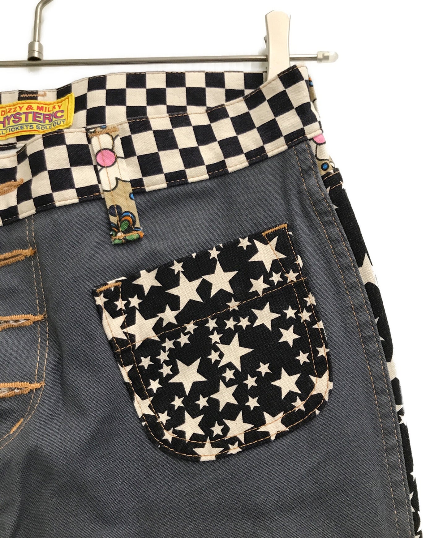 [Pre-owned] Hysteric Glamour 3PATTERN MIX Scratch Flare Pants 01231AP05