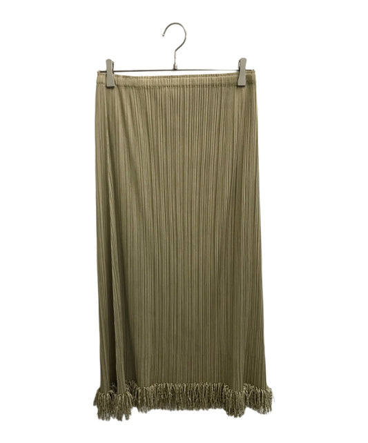 [Pre-owned] PLEATS PLEASE fringe pleated skirt PP43-JG745