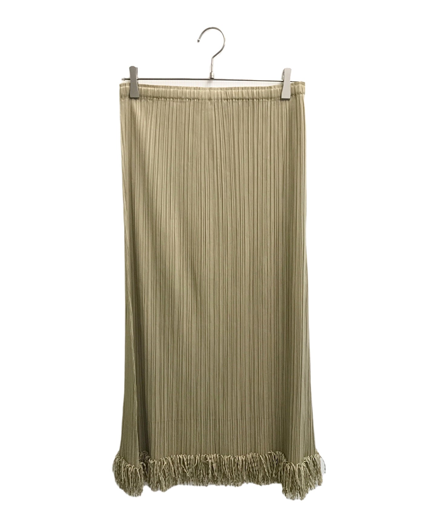 [Pre-owned] PLEATS PLEASE fringe pleated skirt PP43-JG745