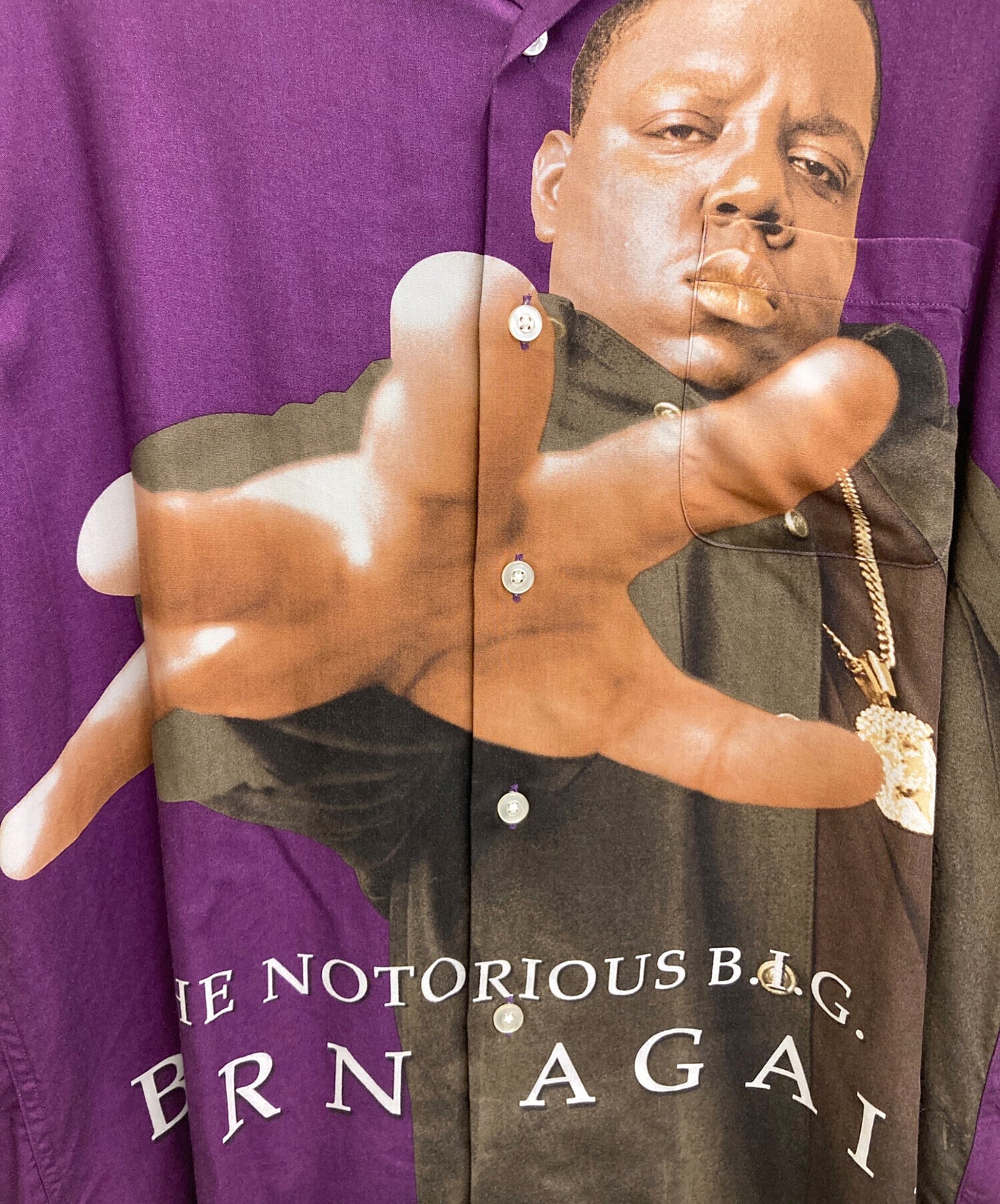 [Pre-owned] WACKO MARIA THE NOTORIOUS B.I.G/S/S HAWAIIAN SHIRT
