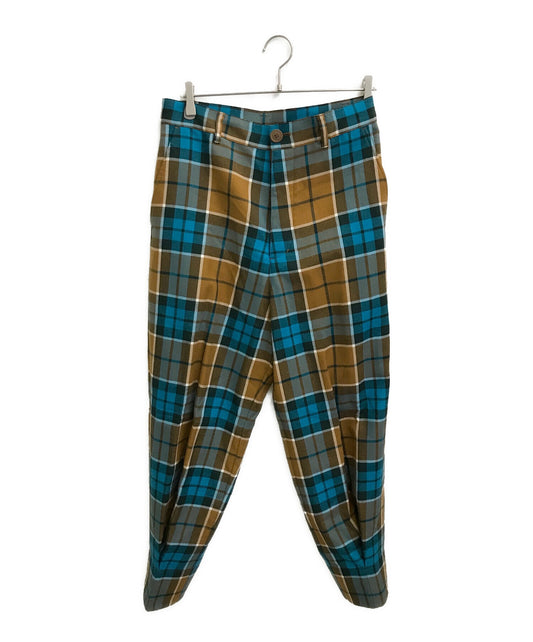 [Pre-owned] Vivienne Westwood man Tartan plaid tuck pants VW-W1-86379