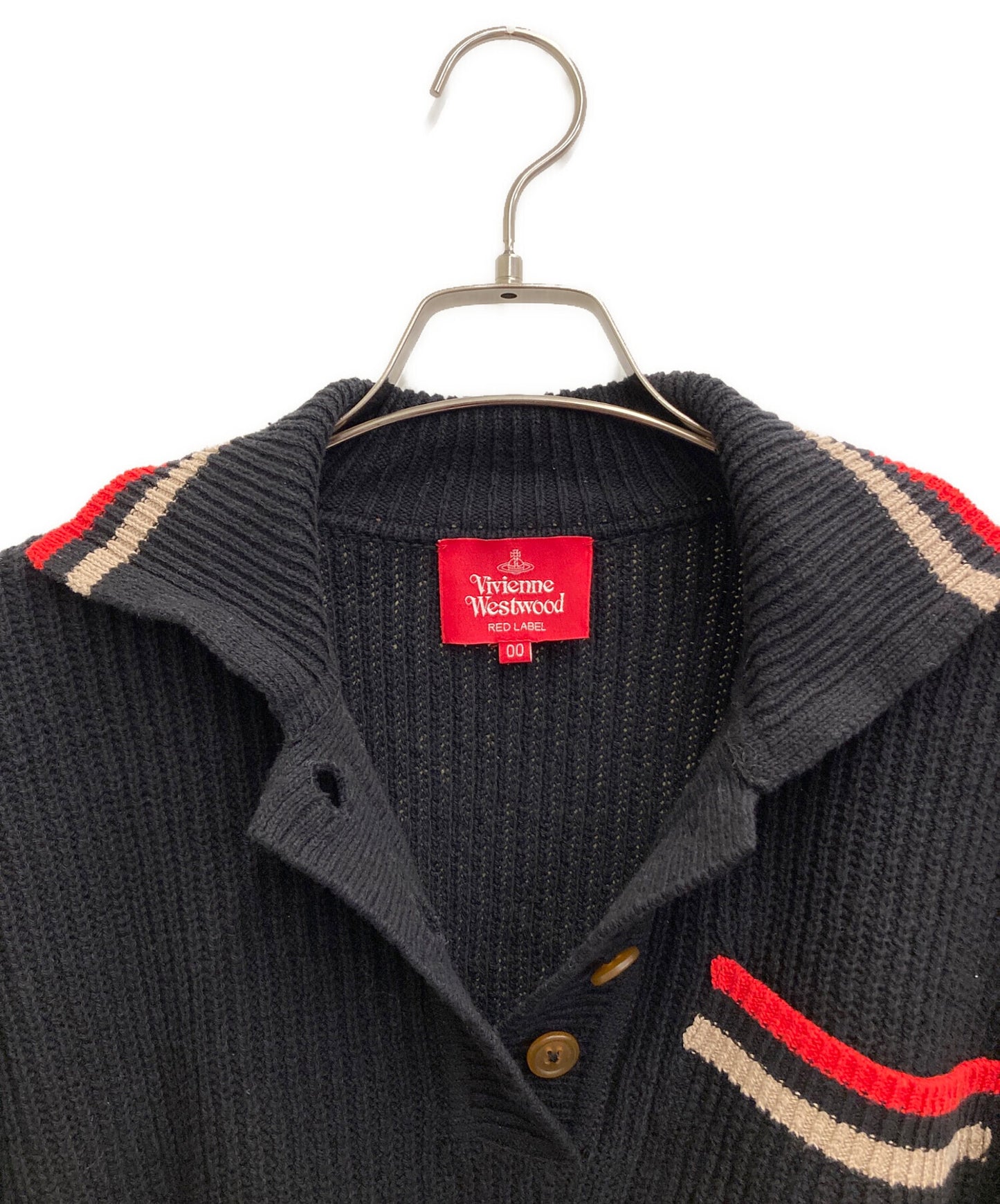 [Pre-owned] Vivienne Westwood RED LABEL Cotton ribbed knit polo top 16-12-132020