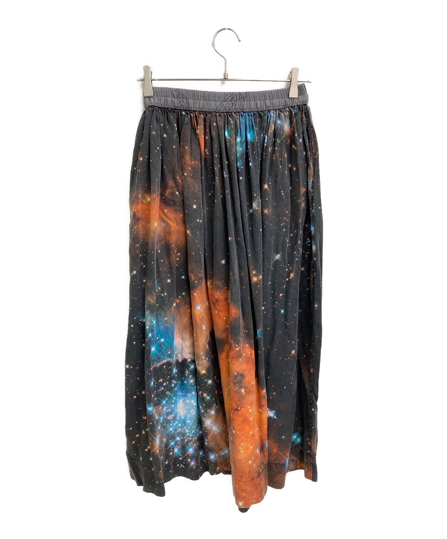 [Pre-owned] Vivienne Westwood RED LABEL GALAXY Print Gathered Long Skirt 16-12-221001