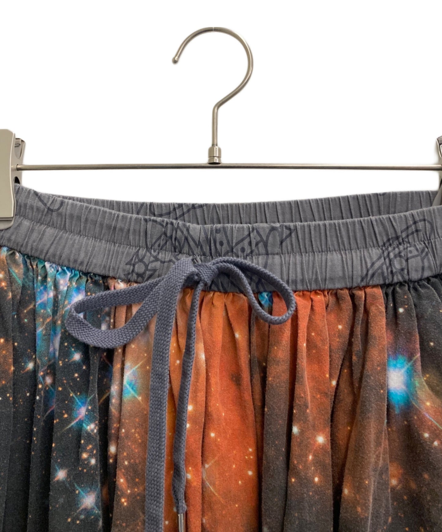[Pre-owned] Vivienne Westwood RED LABEL GALAXY Print Gathered Long Skirt 16-12-221001