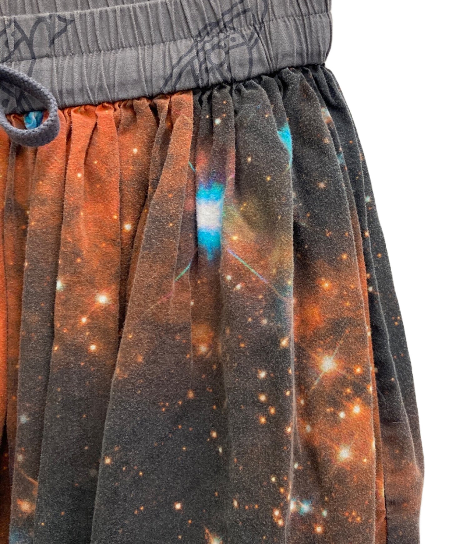 [Pre-owned] Vivienne Westwood RED LABEL GALAXY Print Gathered Long Skirt 16-12-221001