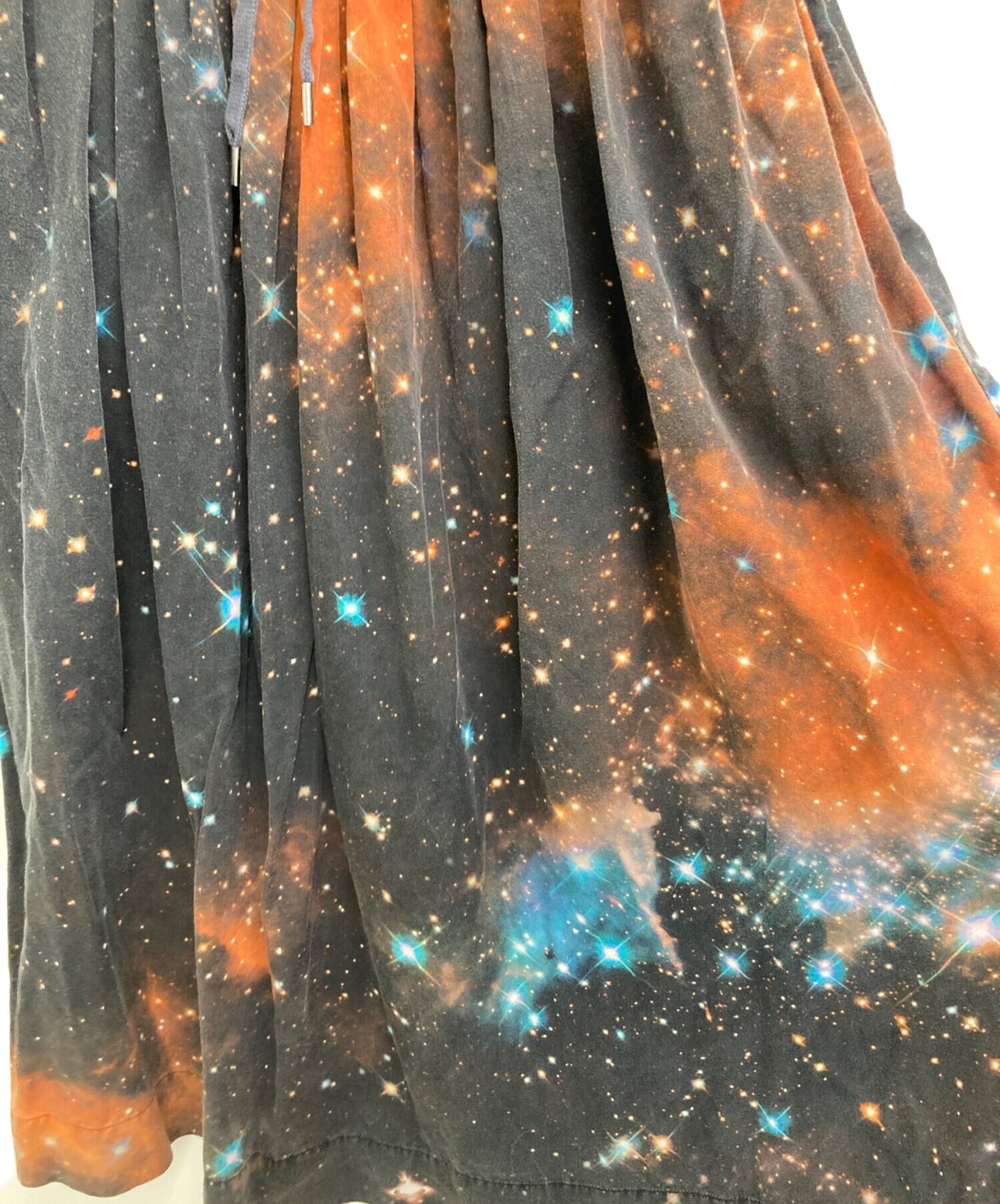 [Pre-owned] Vivienne Westwood RED LABEL GALAXY Print Gathered Long Skirt 16-12-221001