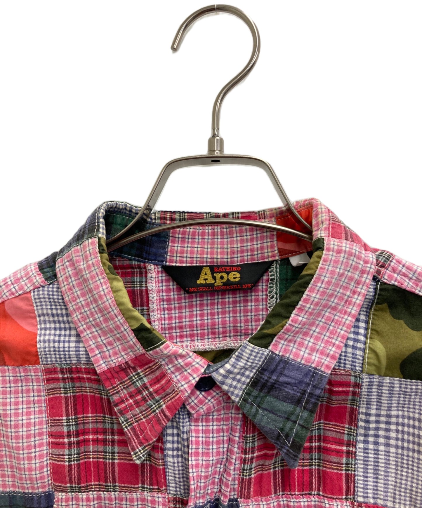 [Pre-owned] A BATHING APE patchwork shirt