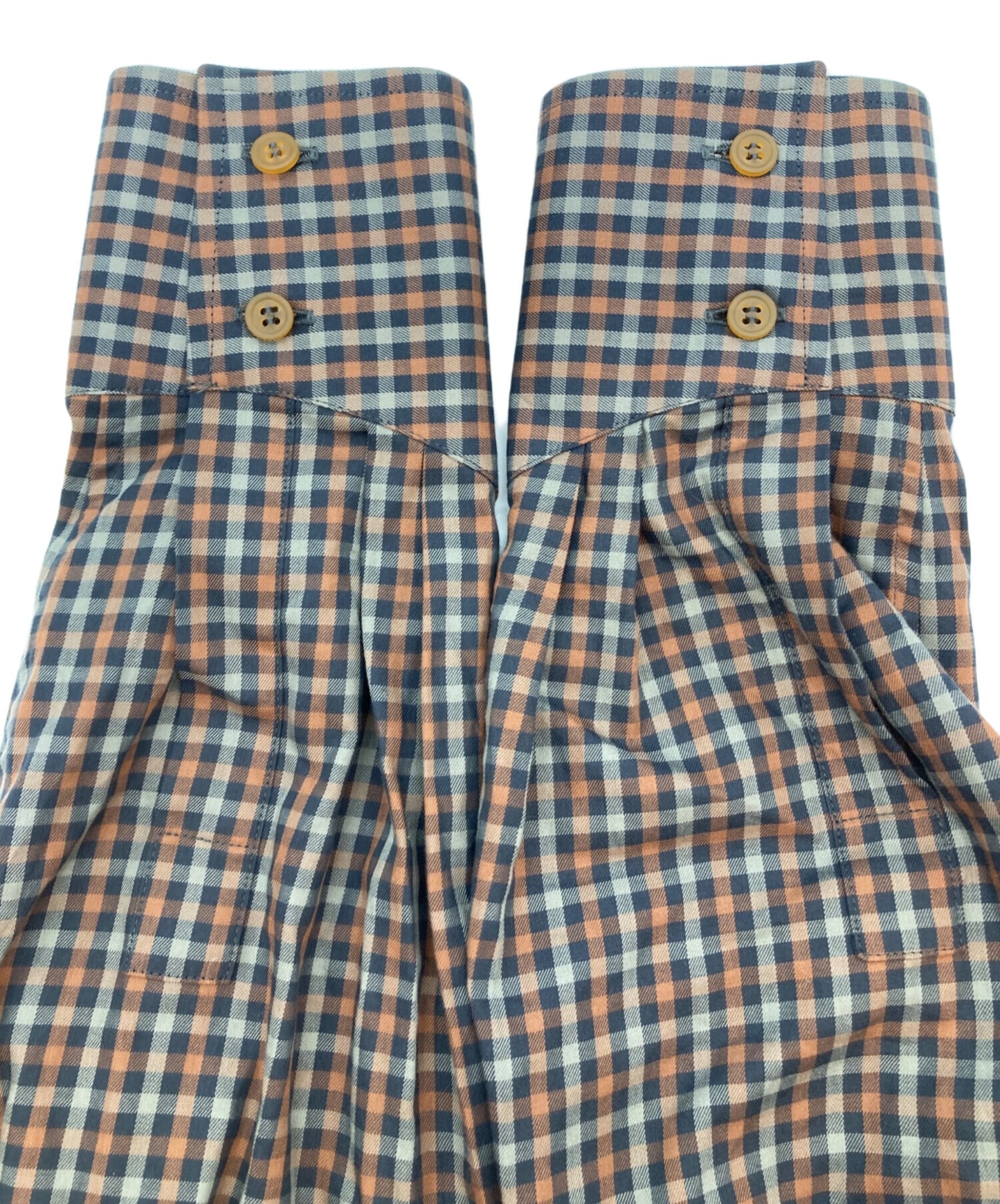 [Pre-owned] Vivienne Westwood man checked long-tie shirt VW-WR72205