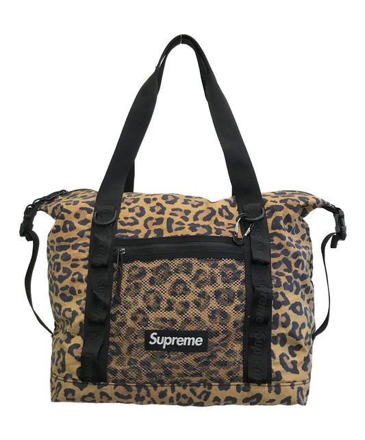[Pre-owned] SUPREME Leopard Zip Tote Bag