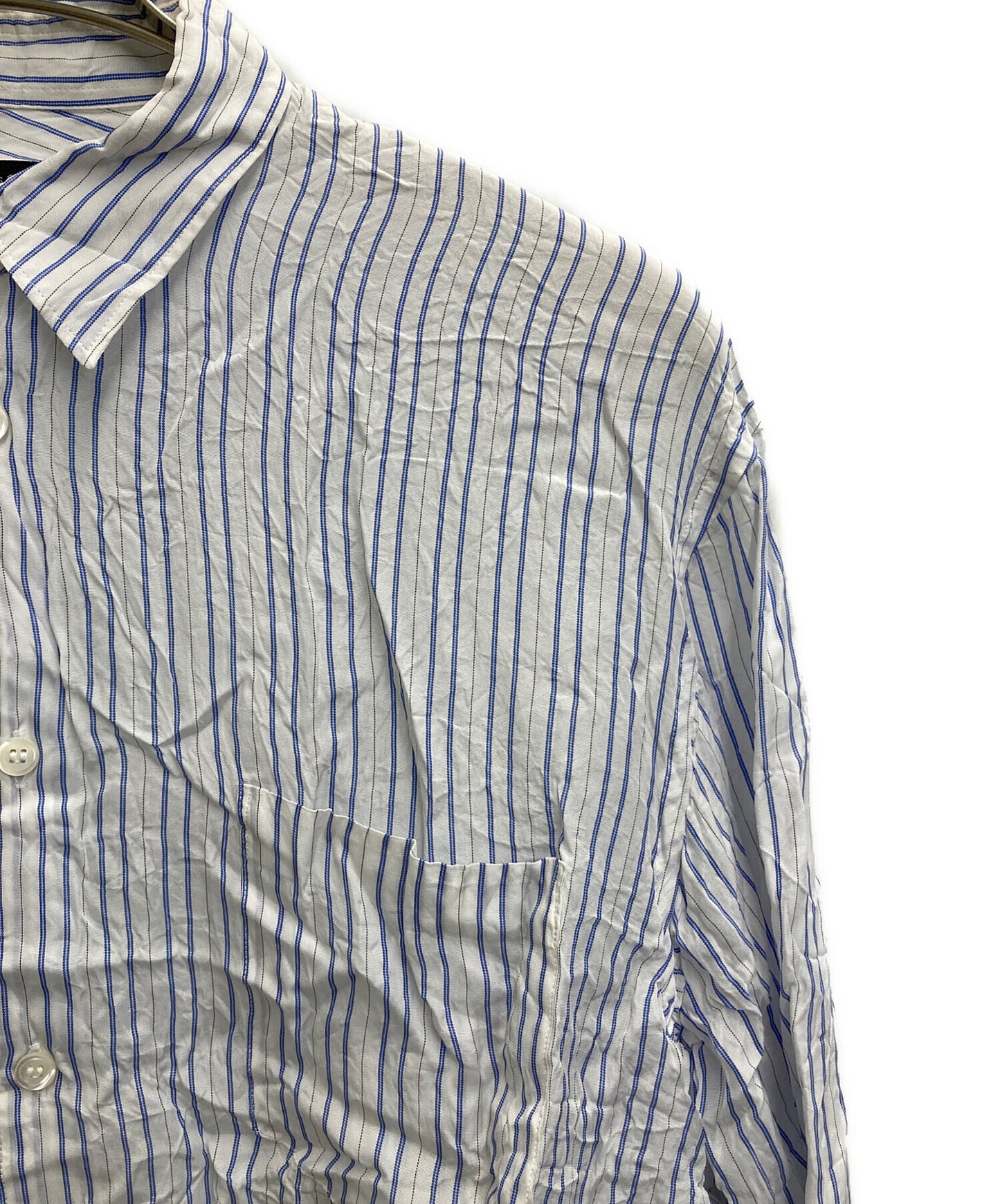 [Pre-owned] COMME des GARCONS HOMME PLUS Asymmetrical striped shirt PN-B004