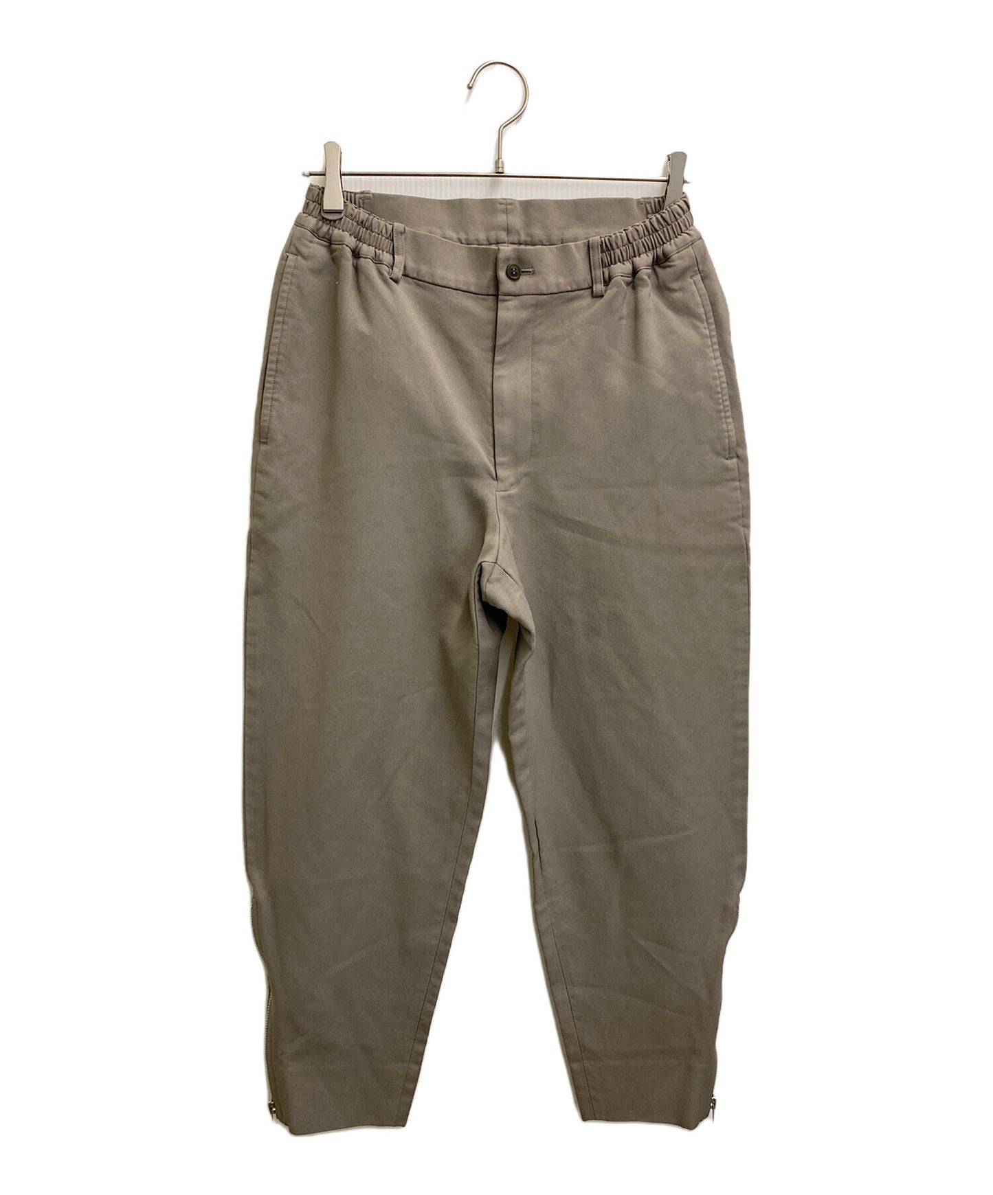 [Pre-owned] COMME des GARCONS HOMME DEUX Poly-crepe hem-zip pants DM-P050