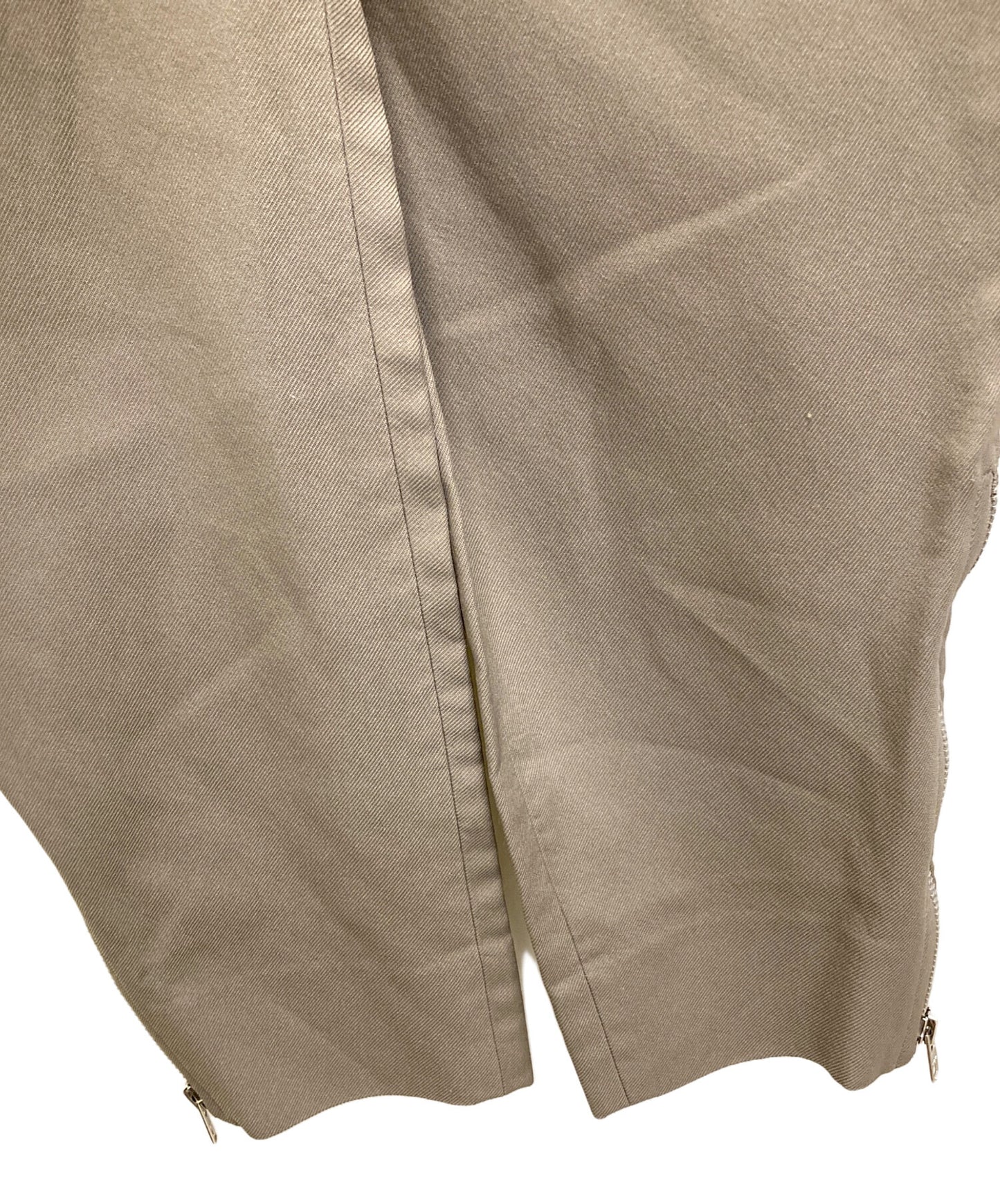 [Pre-owned] COMME des GARCONS HOMME DEUX Poly-crepe hem-zip pants DM-P050