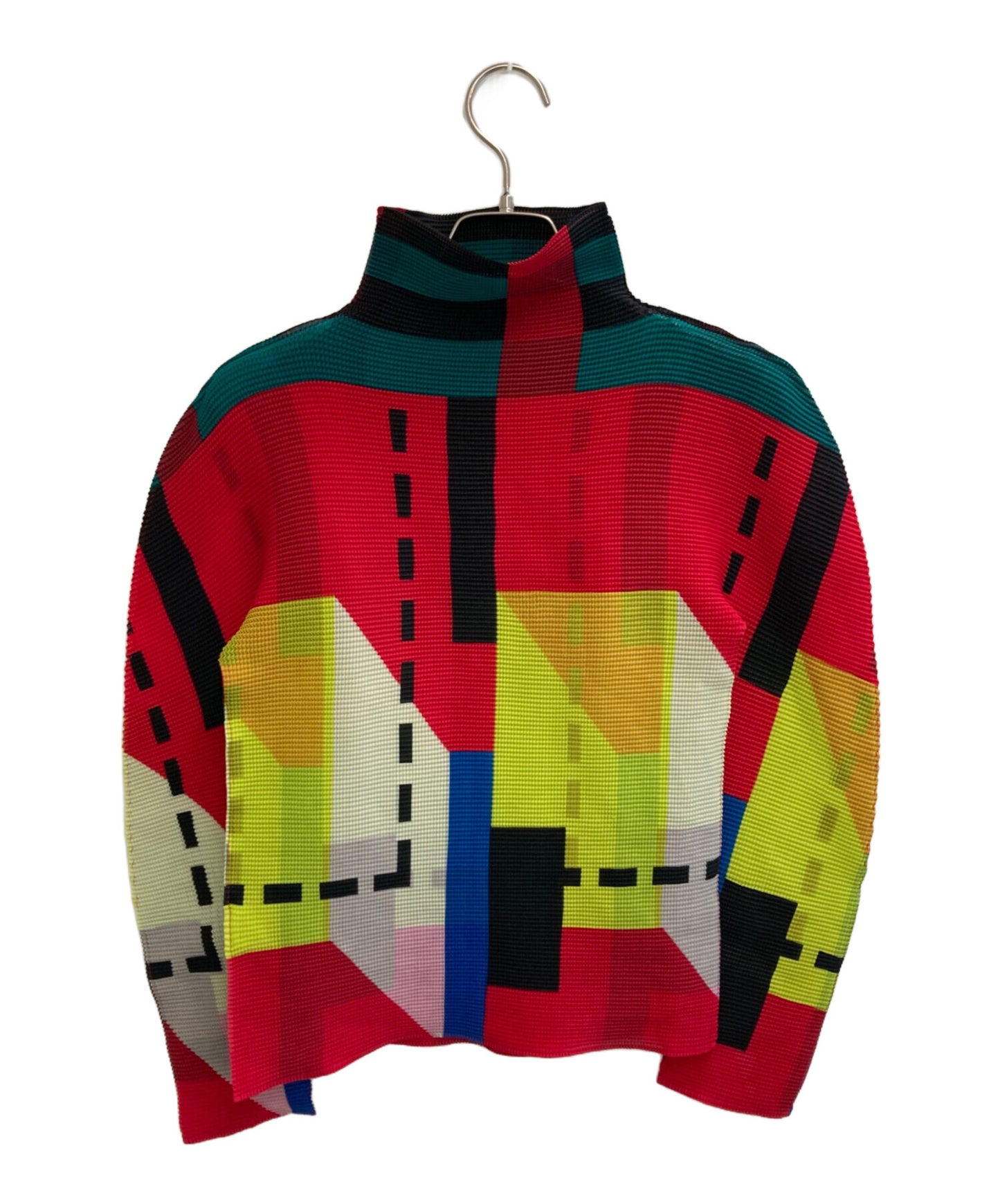 [Pre-owned] me ISSEY MIYAKE High Neck Pleated Cut and Sewn MI83FJ461