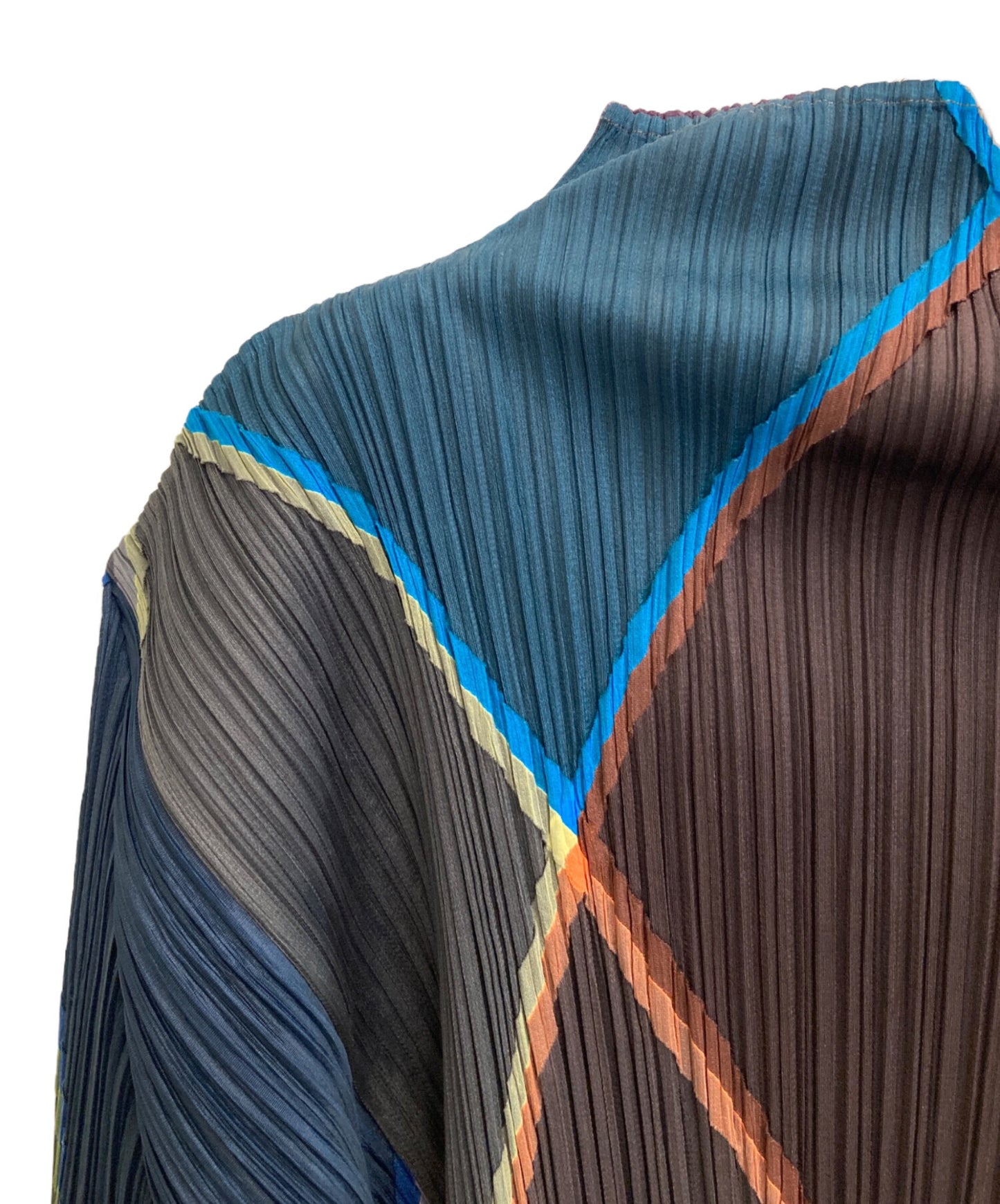 [Pre-owned] PLEATS PLEASE Diamond-patterned pleated cut and sewn PP64-JK125