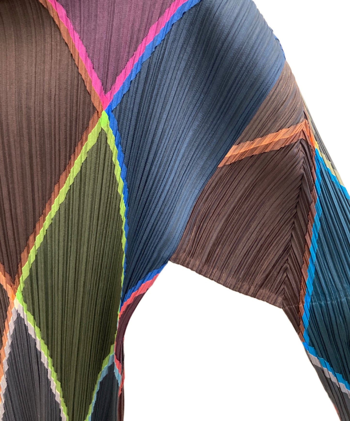 [Pre-owned] PLEATS PLEASE Diamond-patterned pleated cut and sewn PP64-JK125