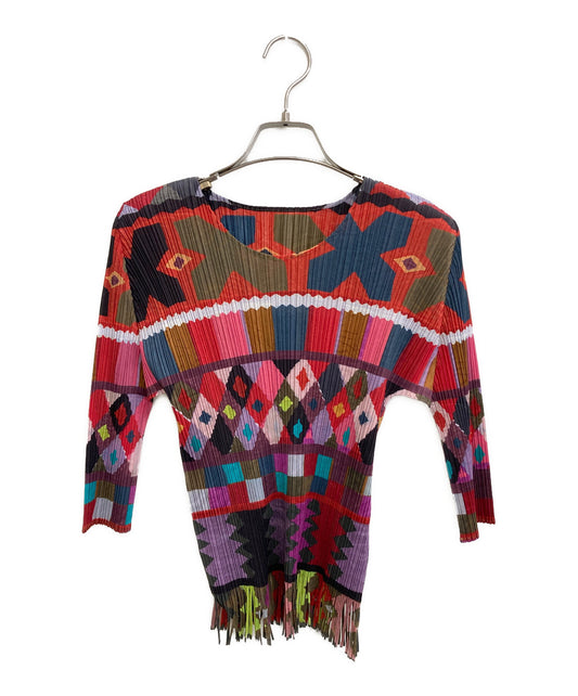 [Pre-owned] PLEATS PLEASE Geometric Pleated Cut and Sewn PP93-JK554