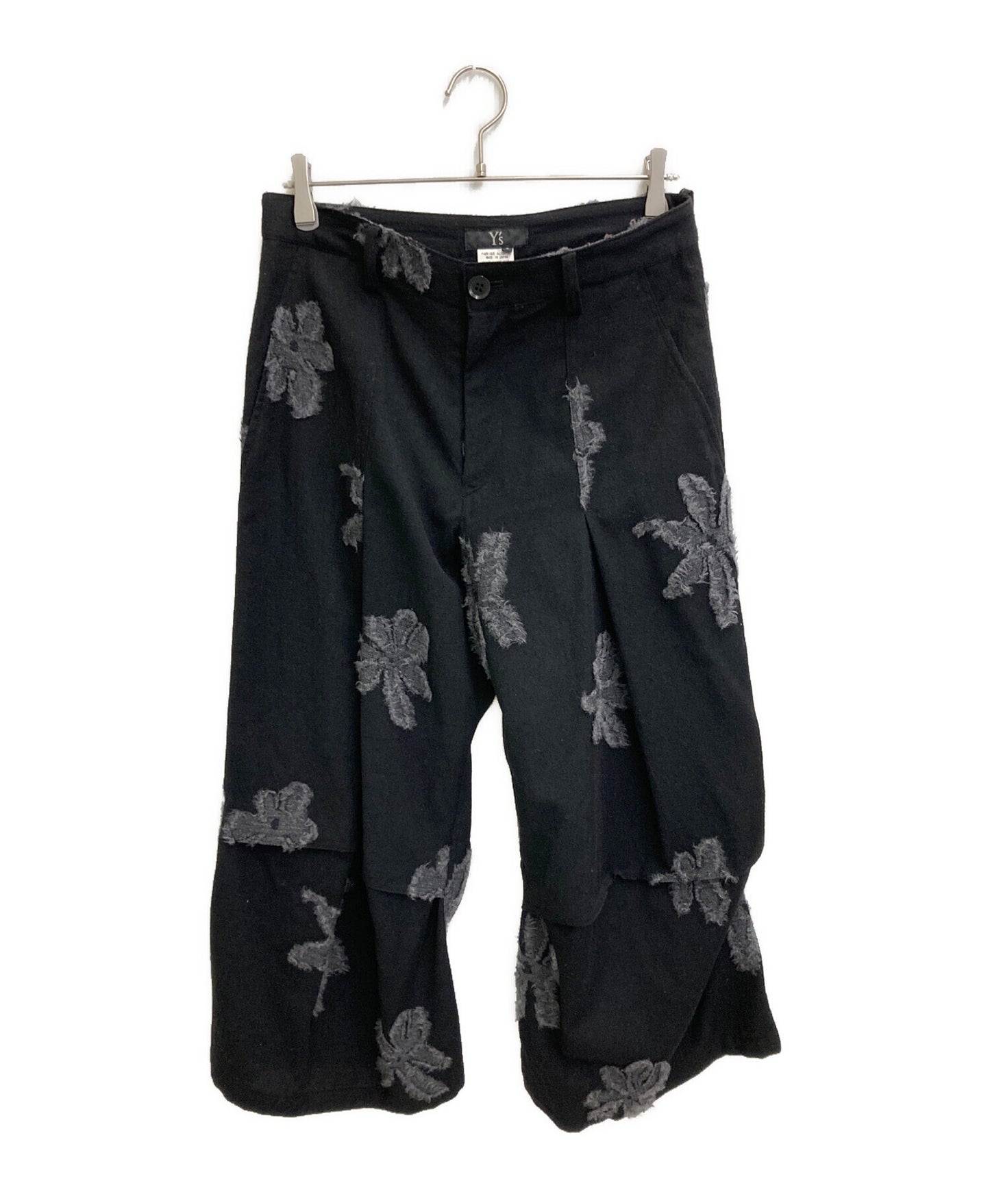[Pre-owned] Y's Flower Needle Wool Pants YR-P44-144