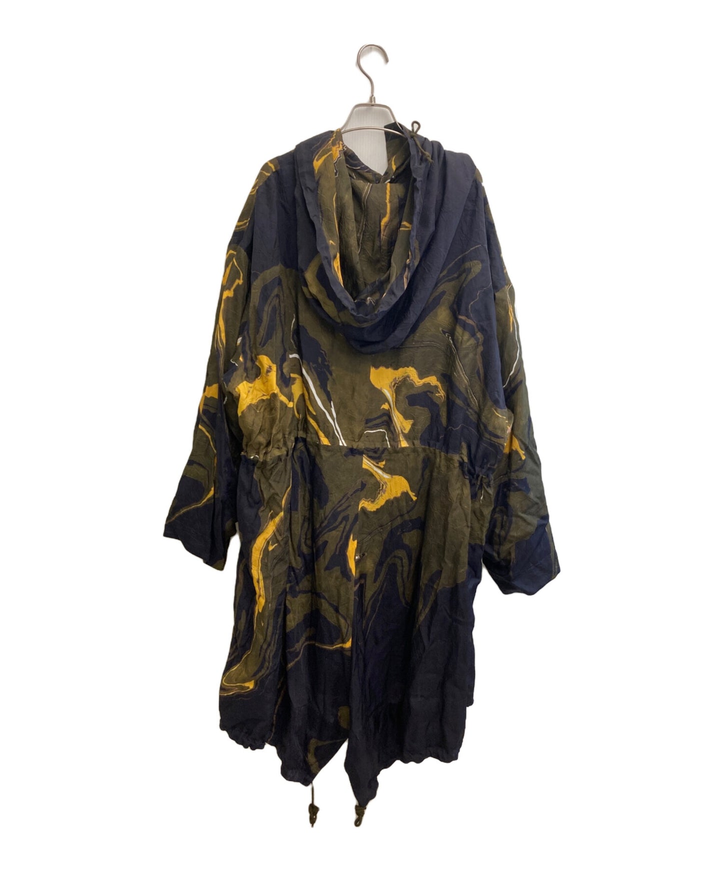 [Pre-owned] Y's Sumi-nagashi Dyed Marbled Pattern Mod Coat YN-C02-211