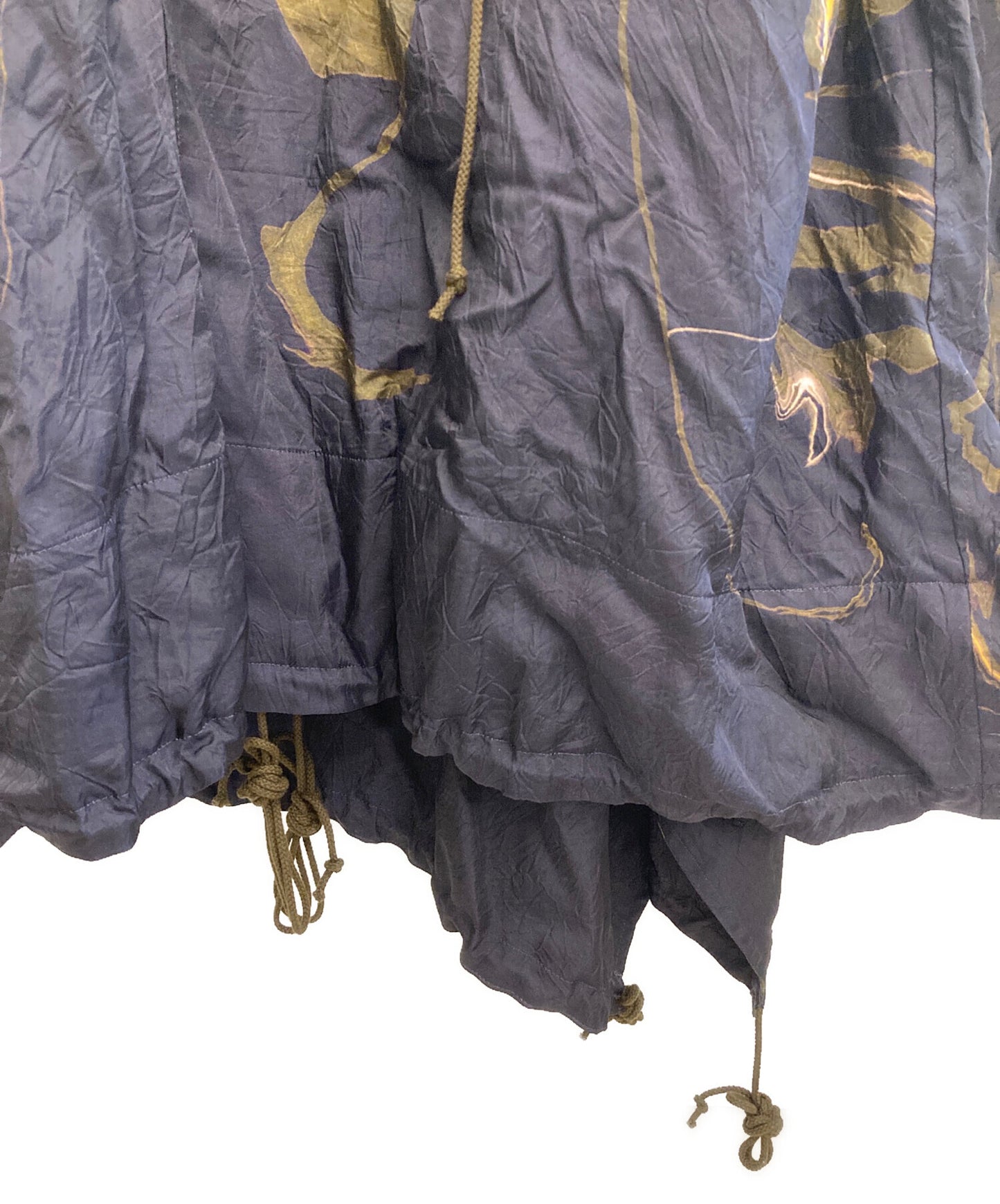 [Pre-owned] Y's Sumi-nagashi Dyed Marbled Pattern Mod Coat YN-C02-211