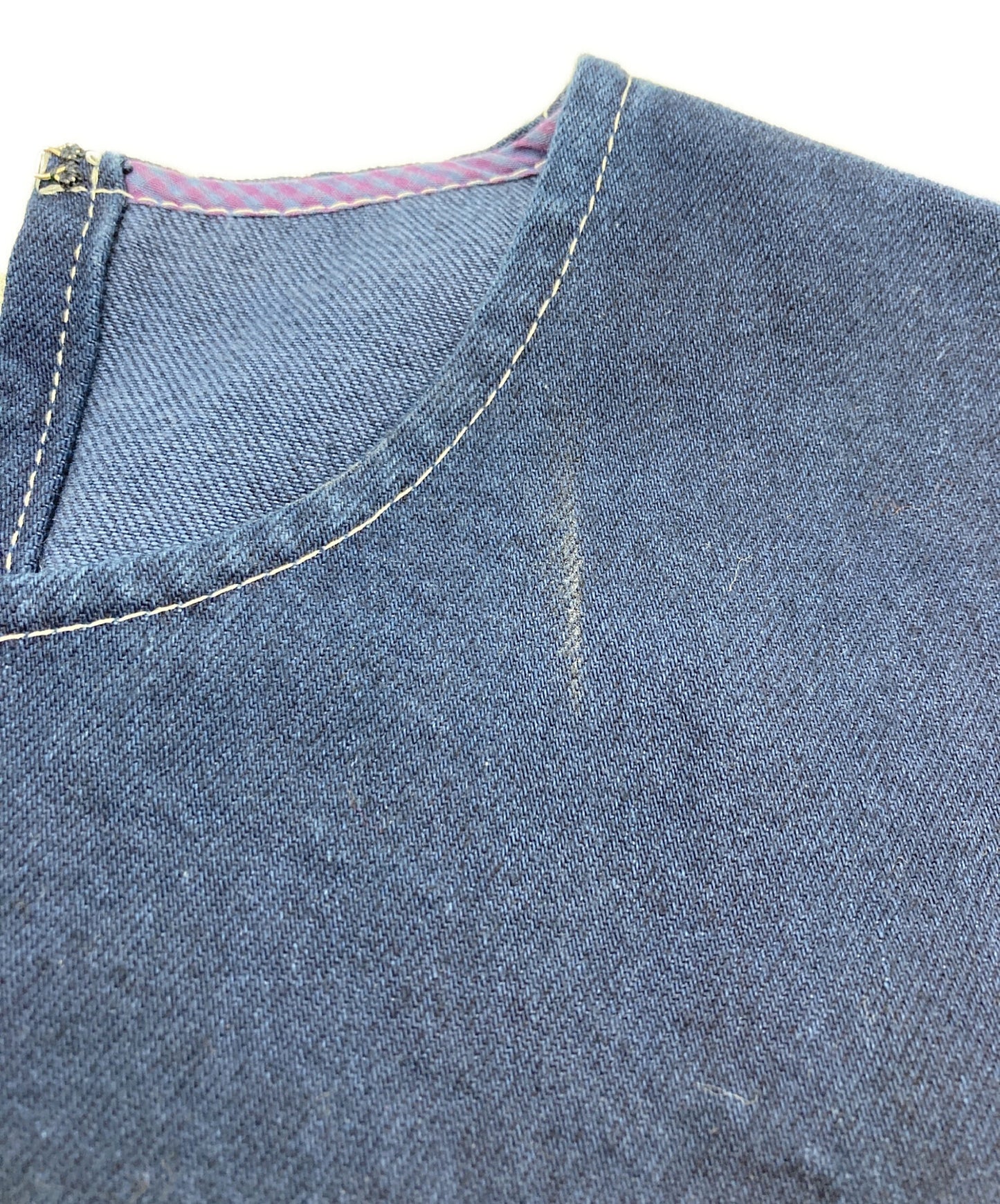 [Pre-owned] tricot COMME des GARCONS 18SS DENIM RAYON HYBRID FLARE DRESS TA-O011