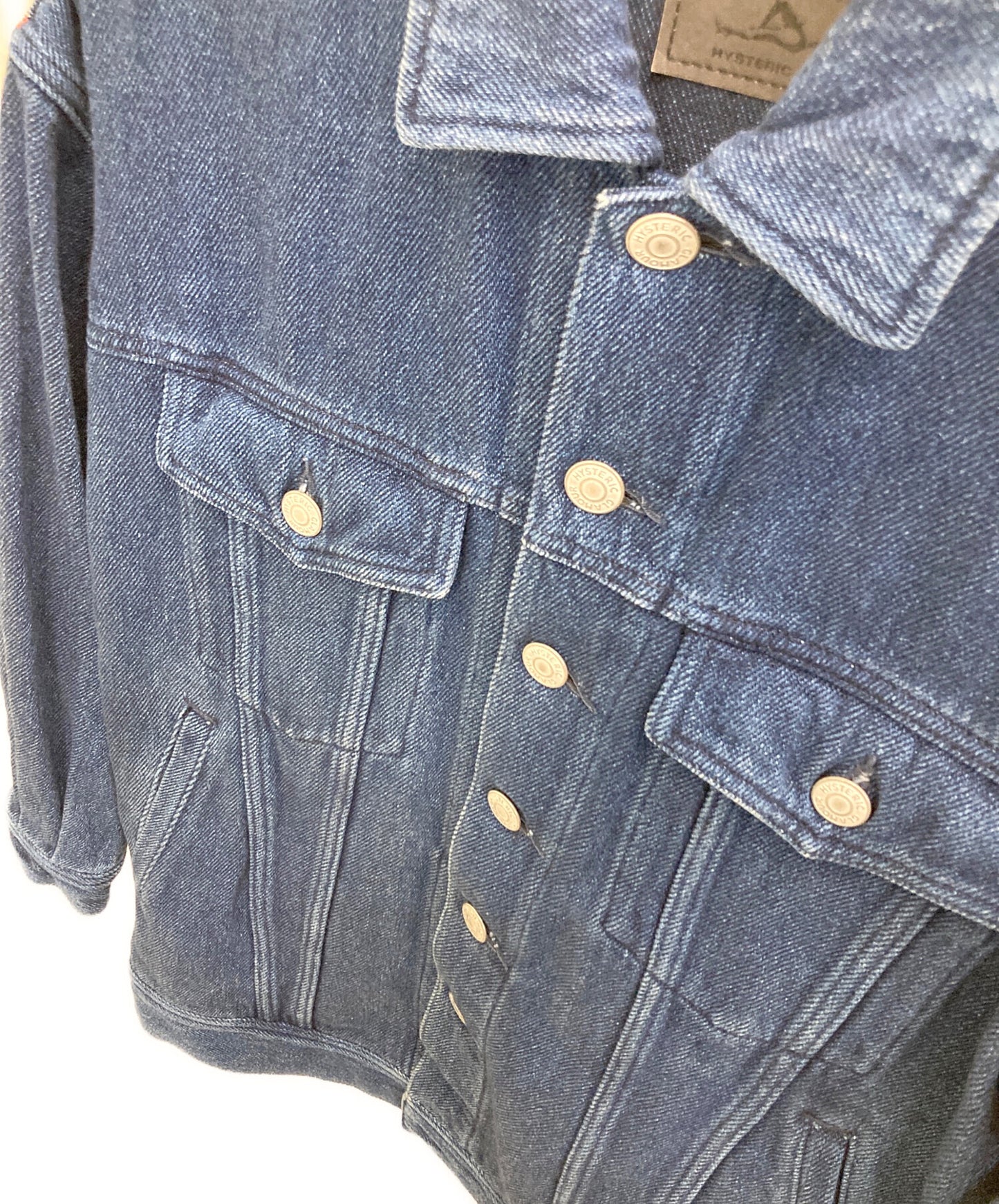 [Pre-owned] Hysteric Glamour POSTER SCRATCH Big G-jumpers/Denim Jacket 01193AB06