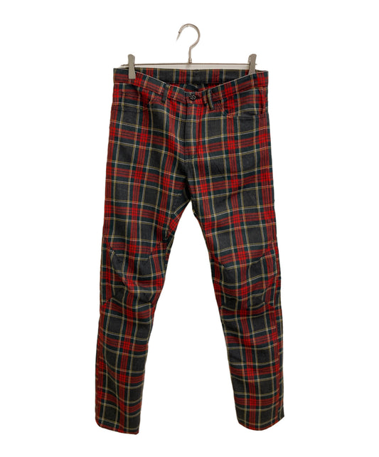 [Pre-owned] COMME des GARCONS HOMME PLUS Shrunken Check Tuck Pants PK-P046