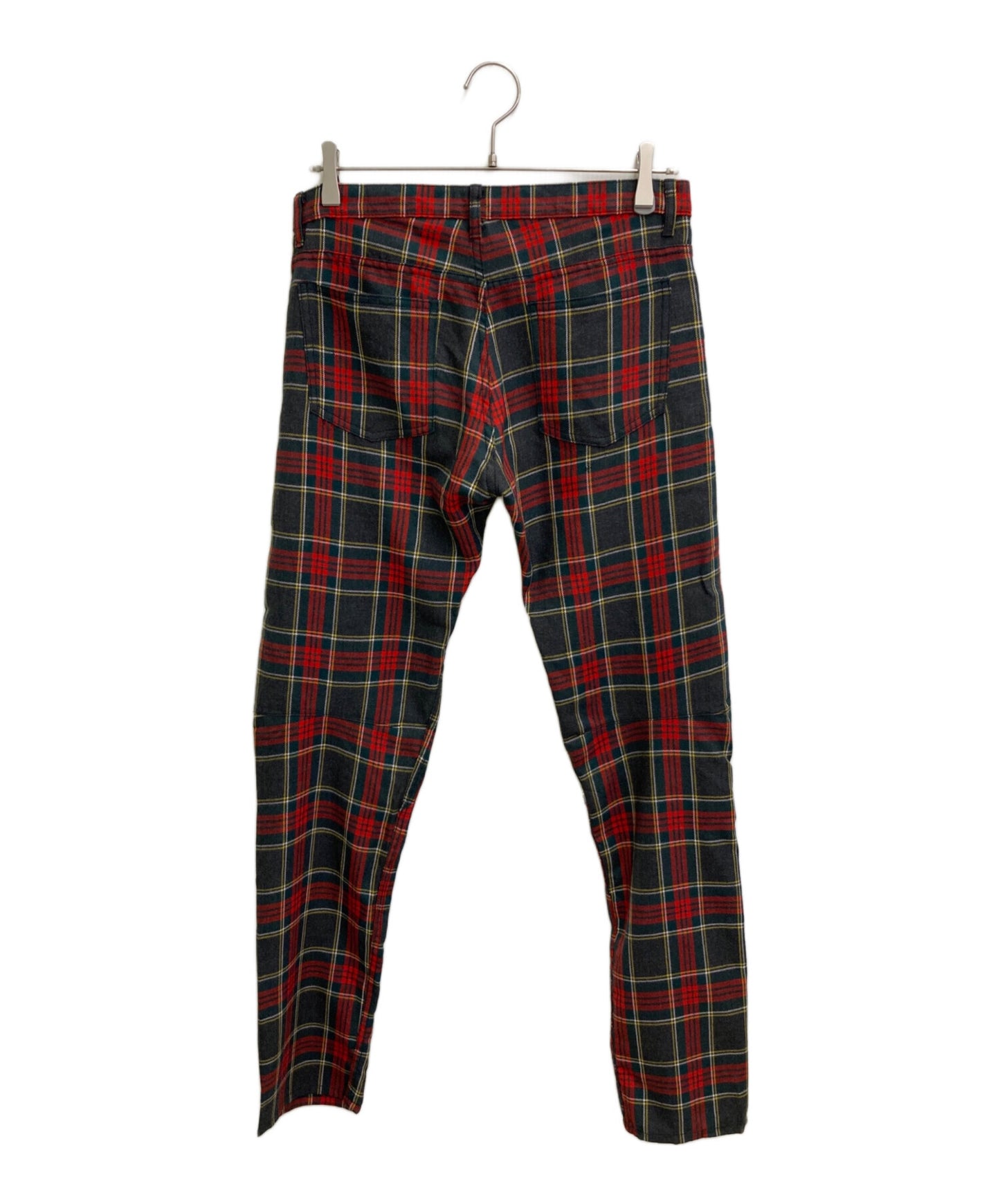 [Pre-owned] COMME des GARCONS HOMME PLUS Shrunken Check Tuck Pants PK-P046