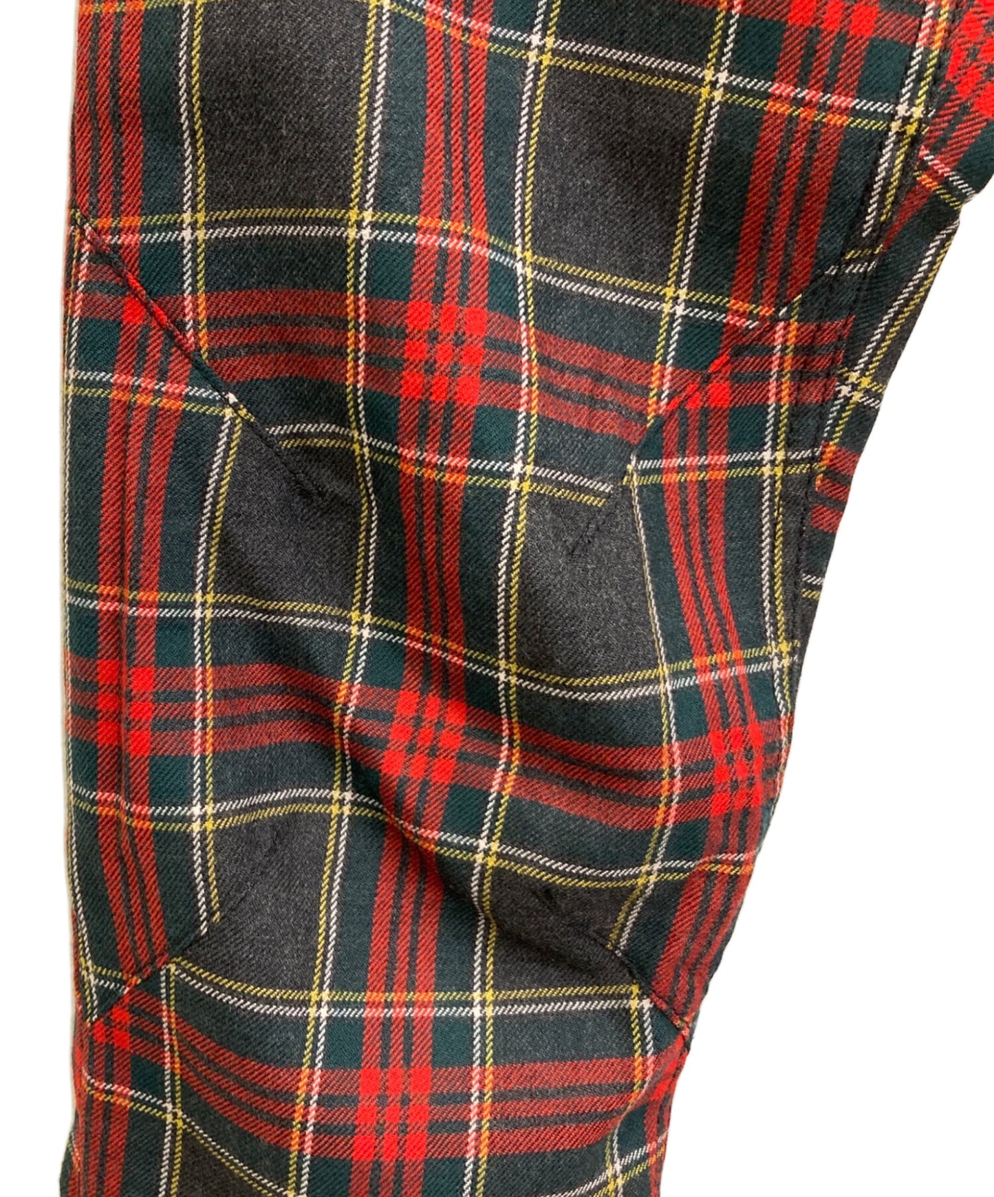 [Pre-owned] COMME des GARCONS HOMME PLUS Shrunken Check Tuck Pants PK-P046