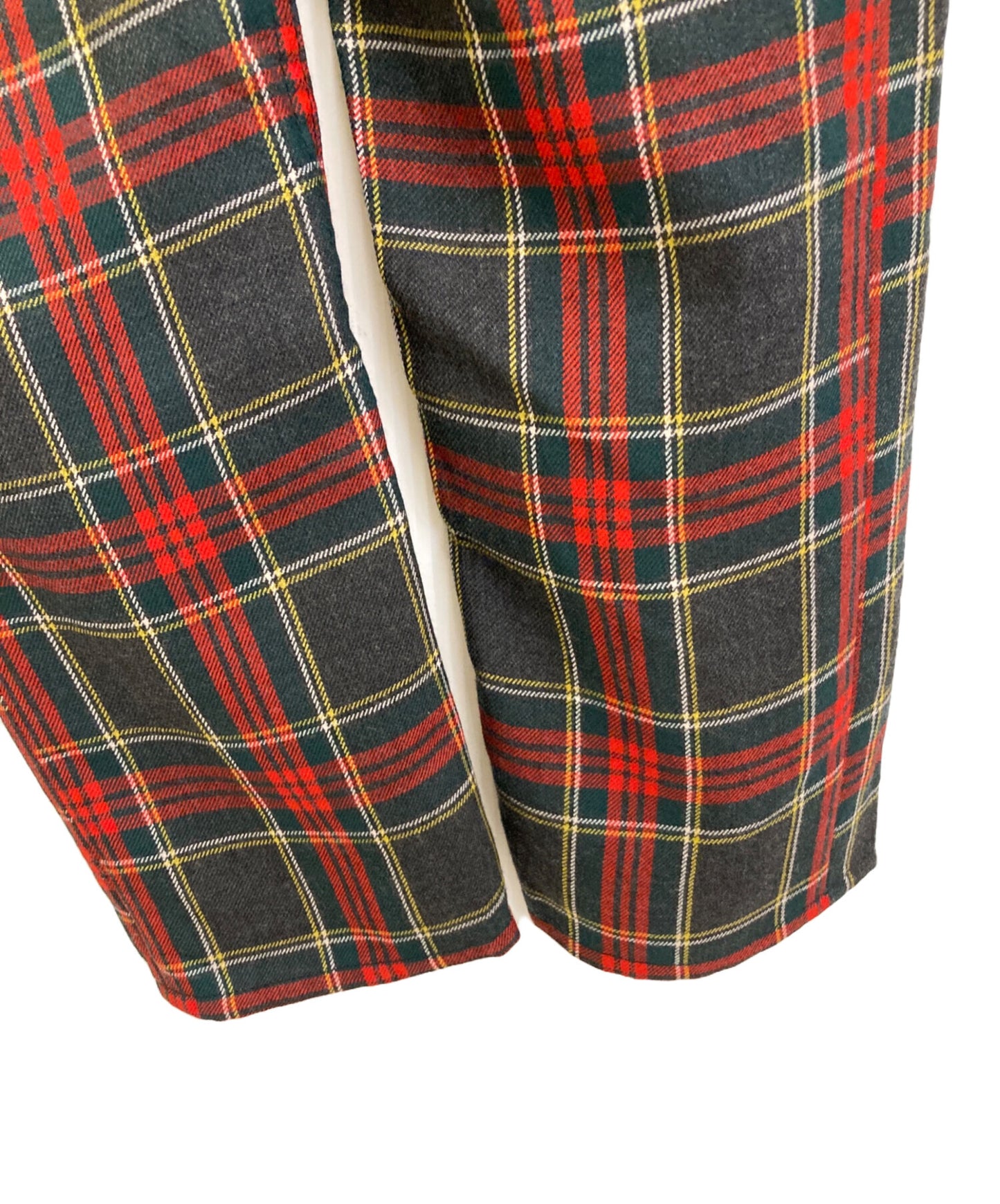 [Pre-owned] COMME des GARCONS HOMME PLUS Shrunken Check Tuck Pants PK-P046
