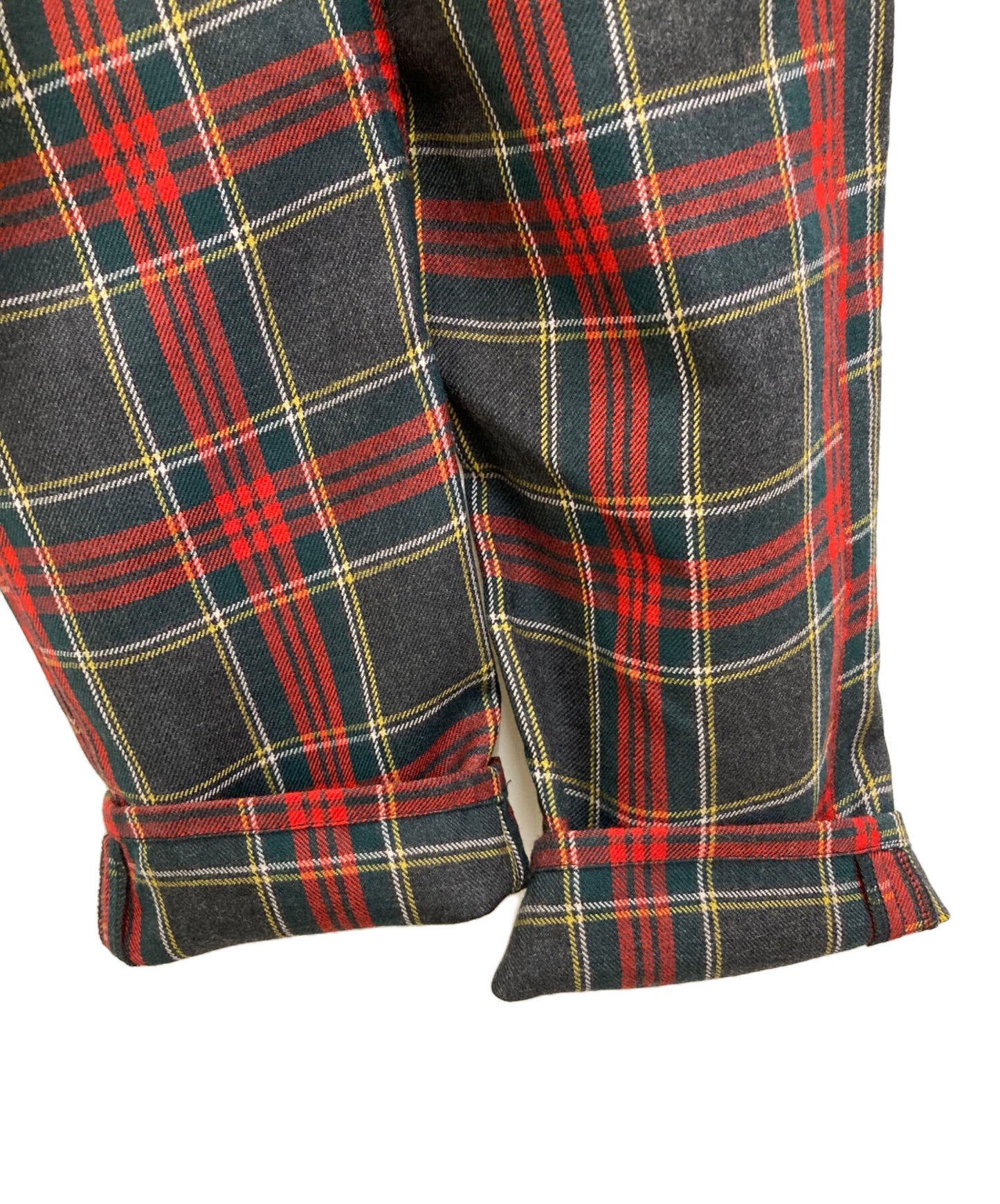 [Pre-owned] COMME des GARCONS HOMME PLUS Shrunken Check Tuck Pants PK-P046