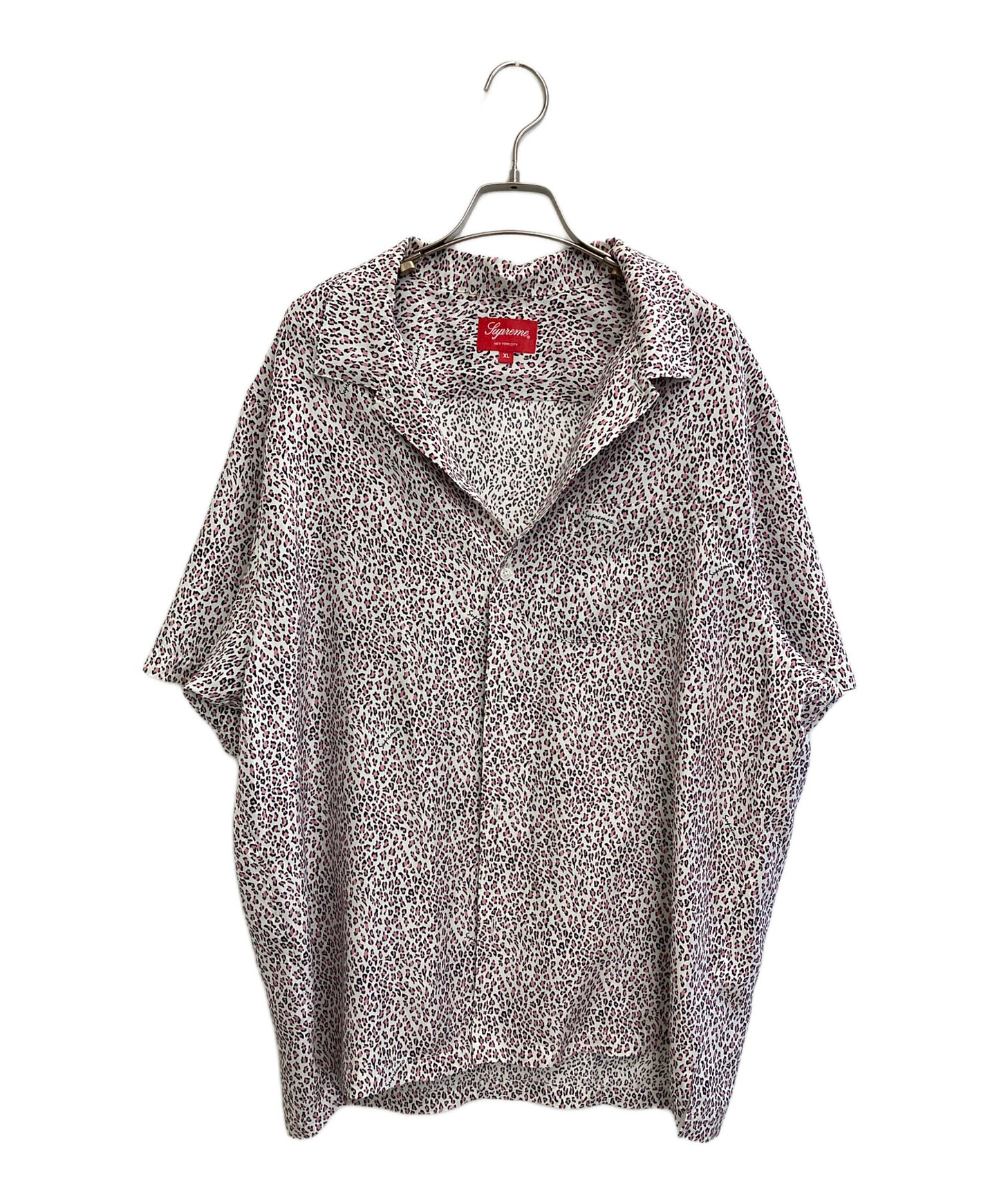 [Pre-owned] SUPREME 22SS Leopard Silk S/S Shirt