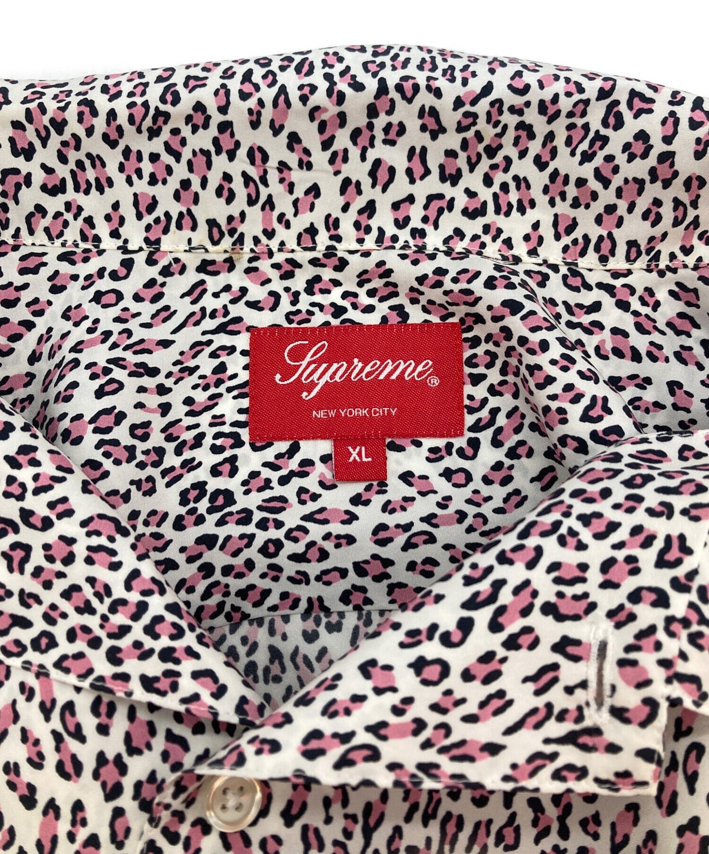 [Pre-owned] SUPREME 22SS Leopard Silk S/S Shirt
