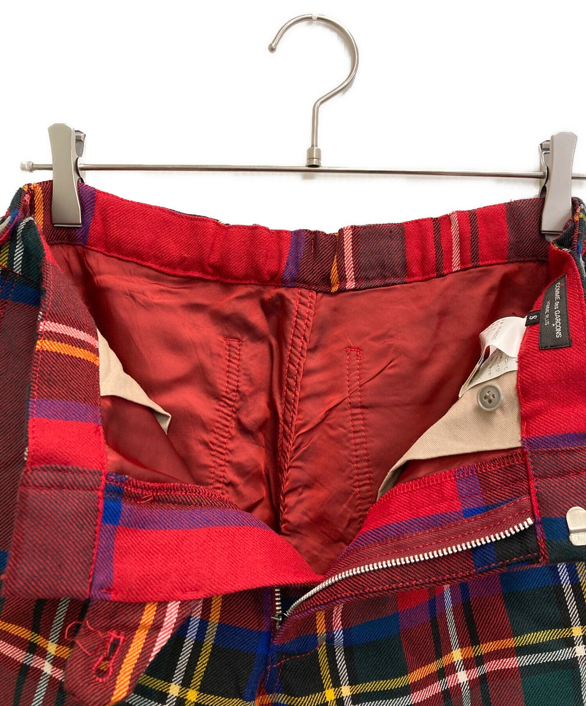 [Pre-owned] COMME des GARCONS HOMME PLUS 00AW Wool tartan plaid pants PP-04020S