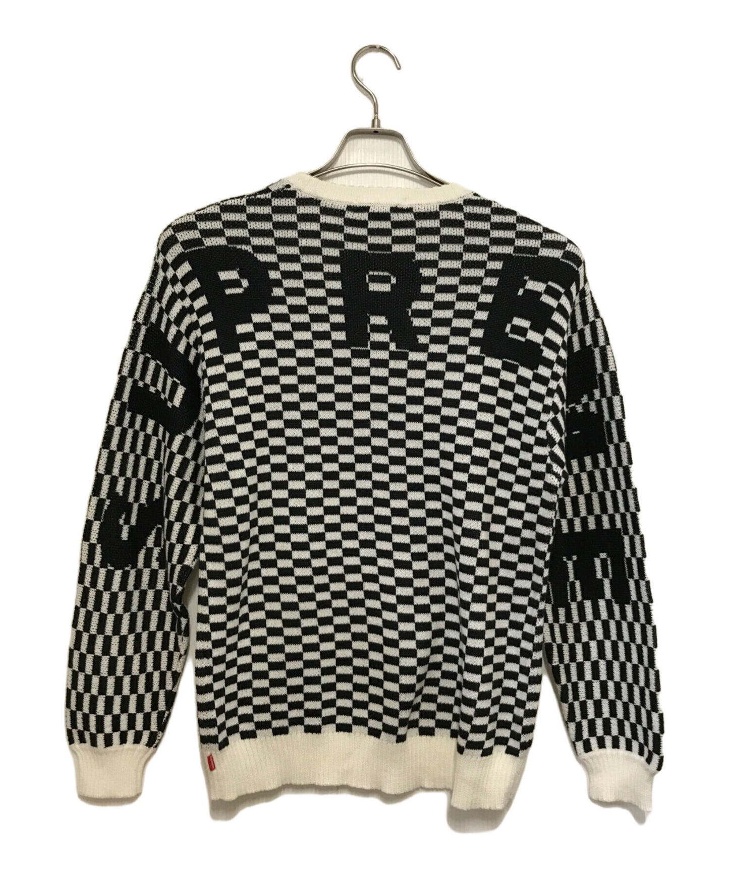 [Pre-owned] SUPREME 20SS Back Logo Sweater Checkerboard