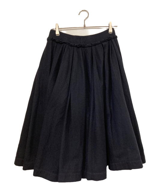 [Pre-owned] COMME des GARCONS Wool Tucked Flared Volume Skirt TR-S019
