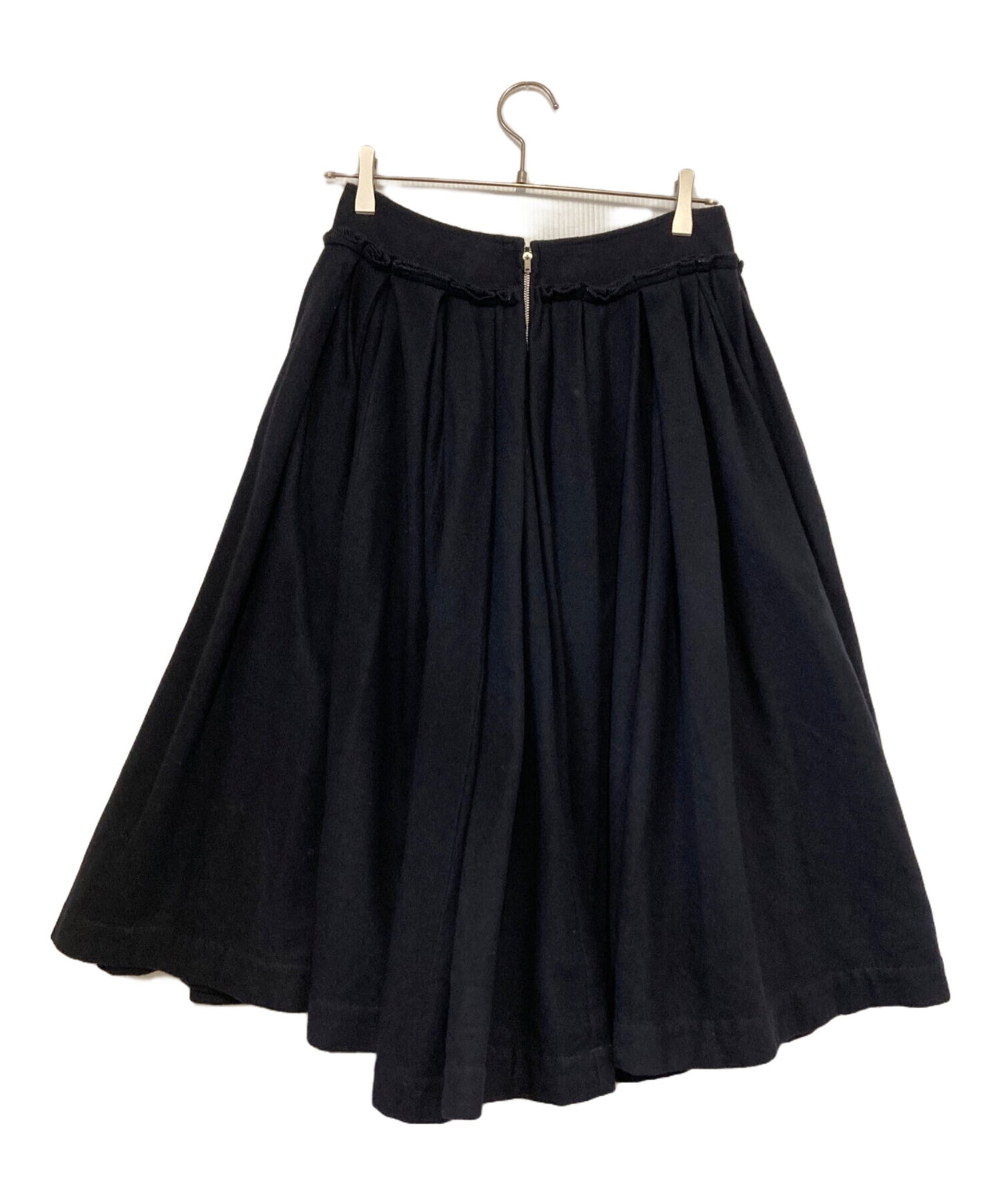 [Pre-owned] COMME des GARCONS Wool Tucked Flared Volume Skirt TR-S019