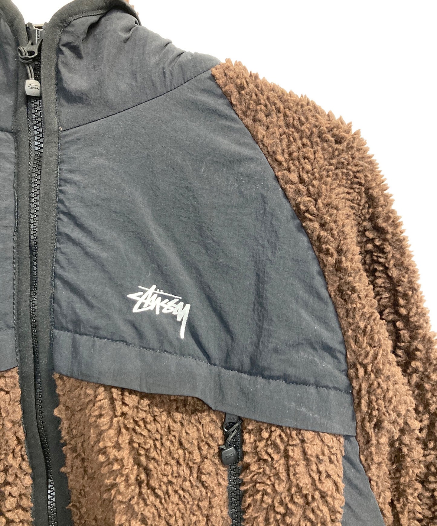 [Pre-owned] stussy Sherpa Paneled Hooded 118530
